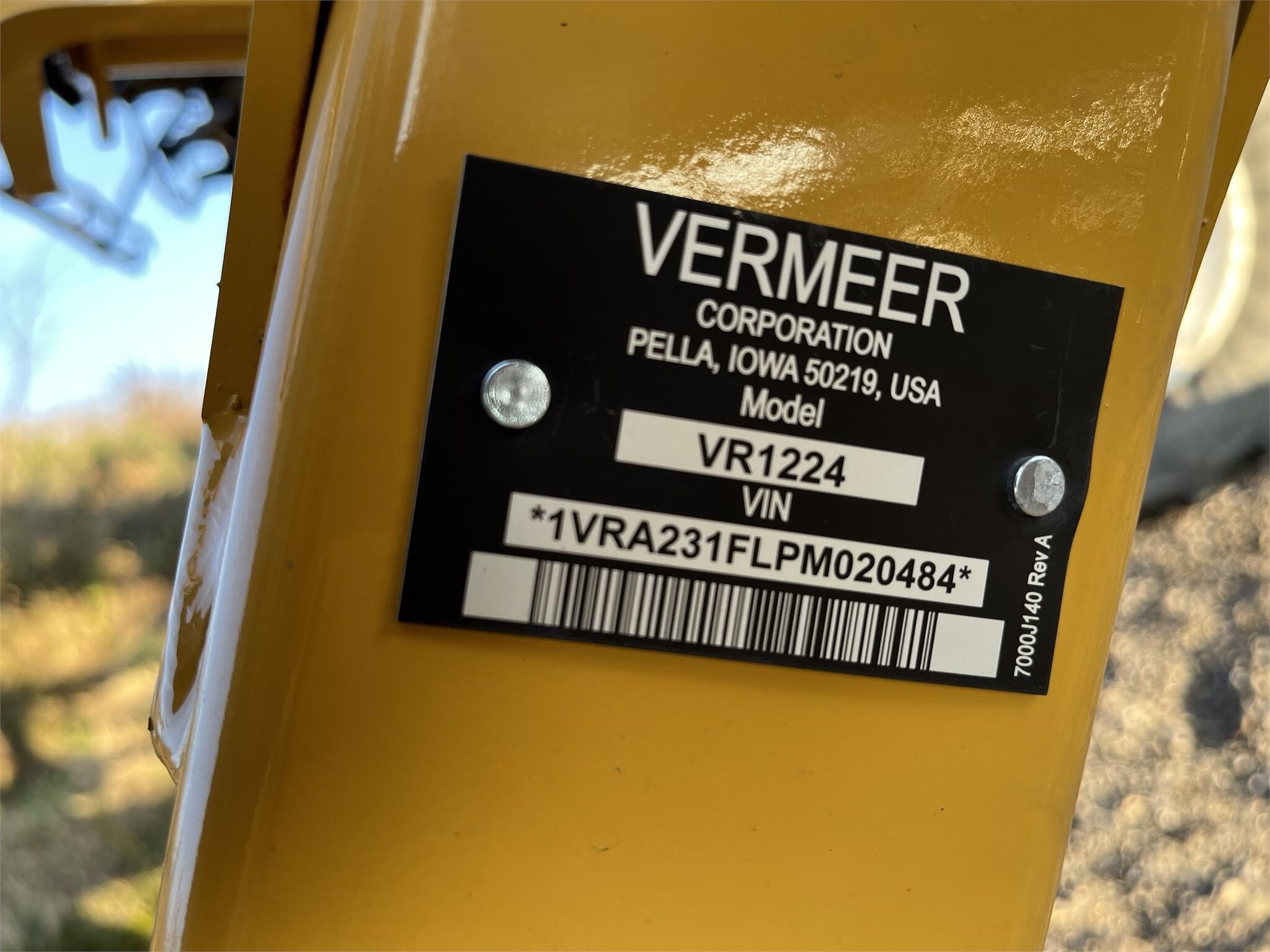  Vermeer VR1224 Rake