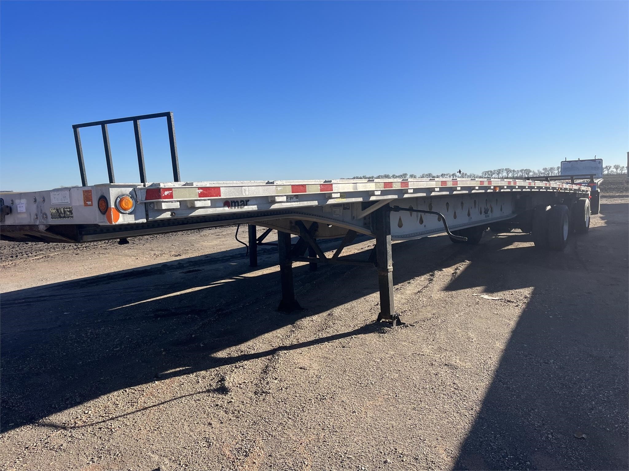 2005 Manac 48' Step Deck Flatbed Trailer 18,000 Machinery Pete