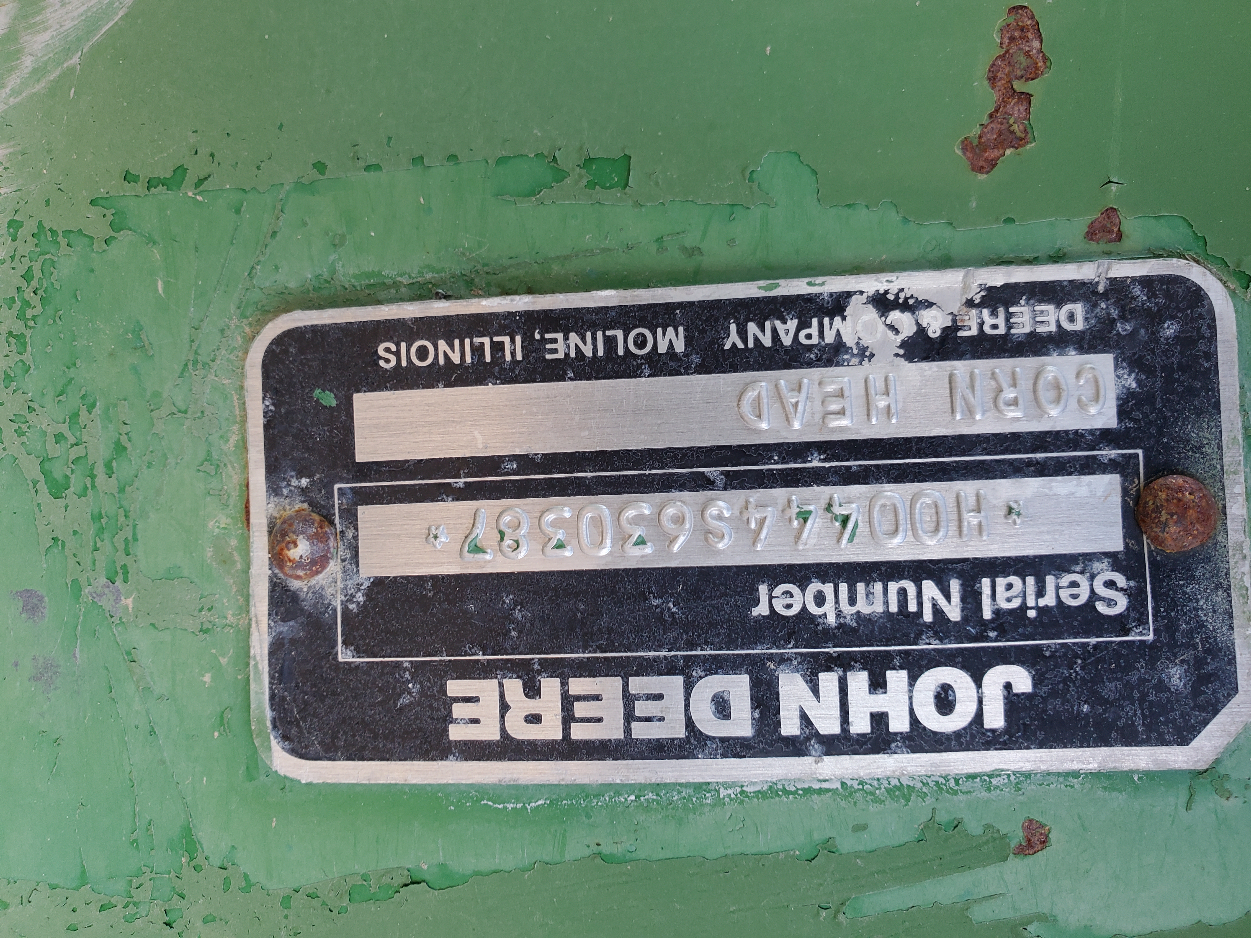 1989 John Deere 444 Corn Head