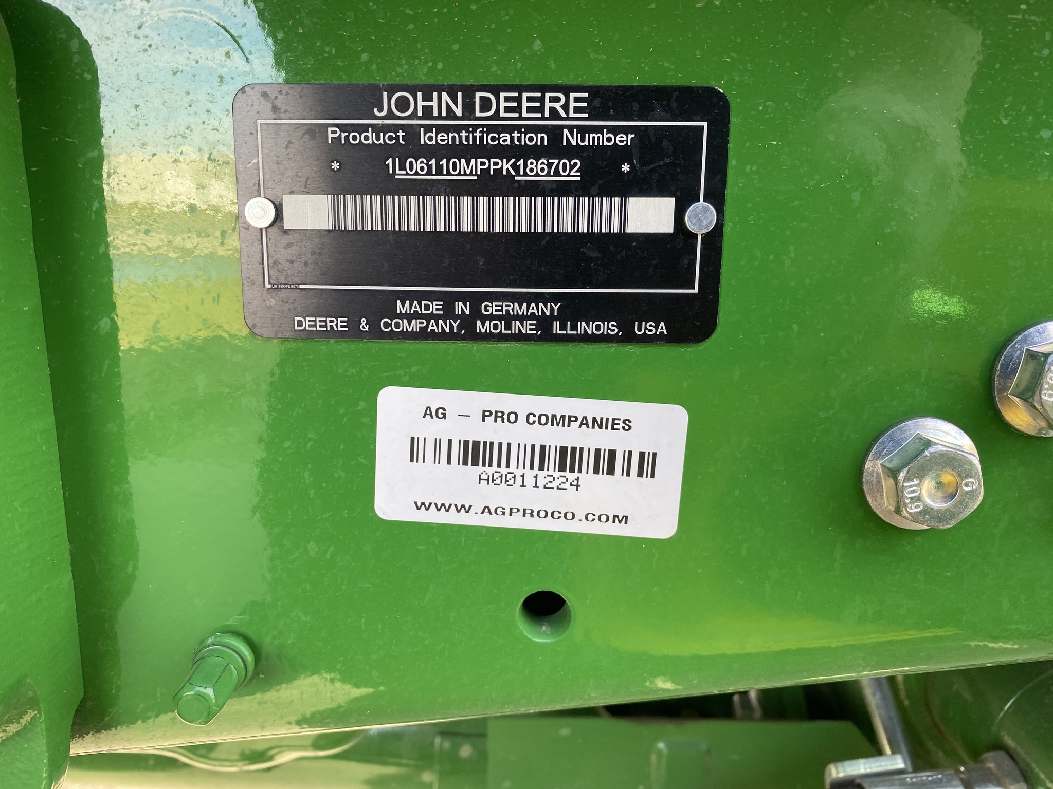 2023 John Deere 6110M Tractor