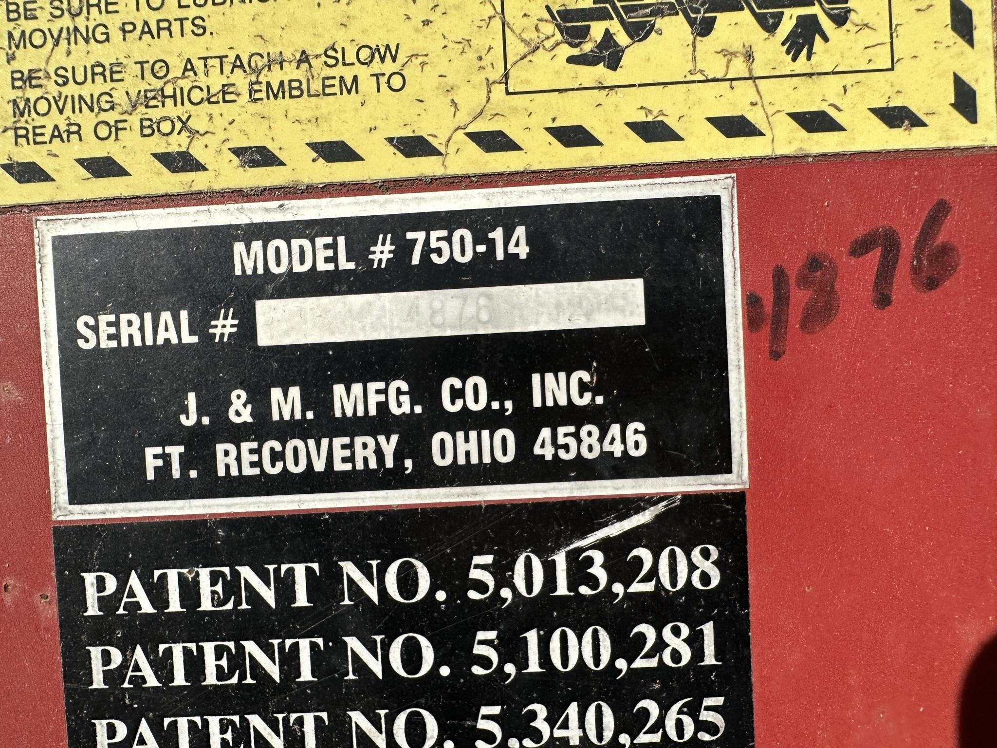  J&M 750-14 Grain Cart