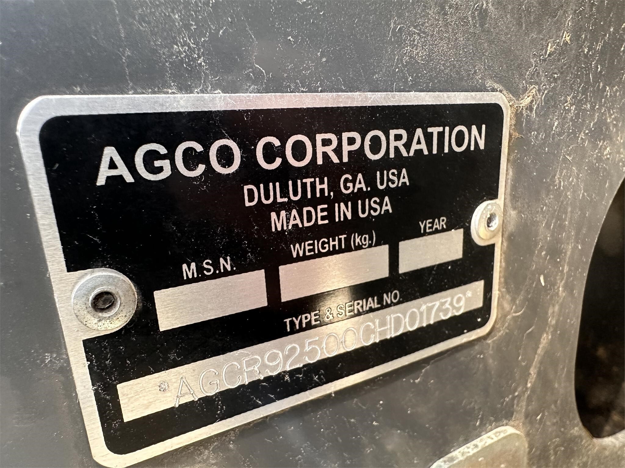 2012 AGCO 9250 Platform