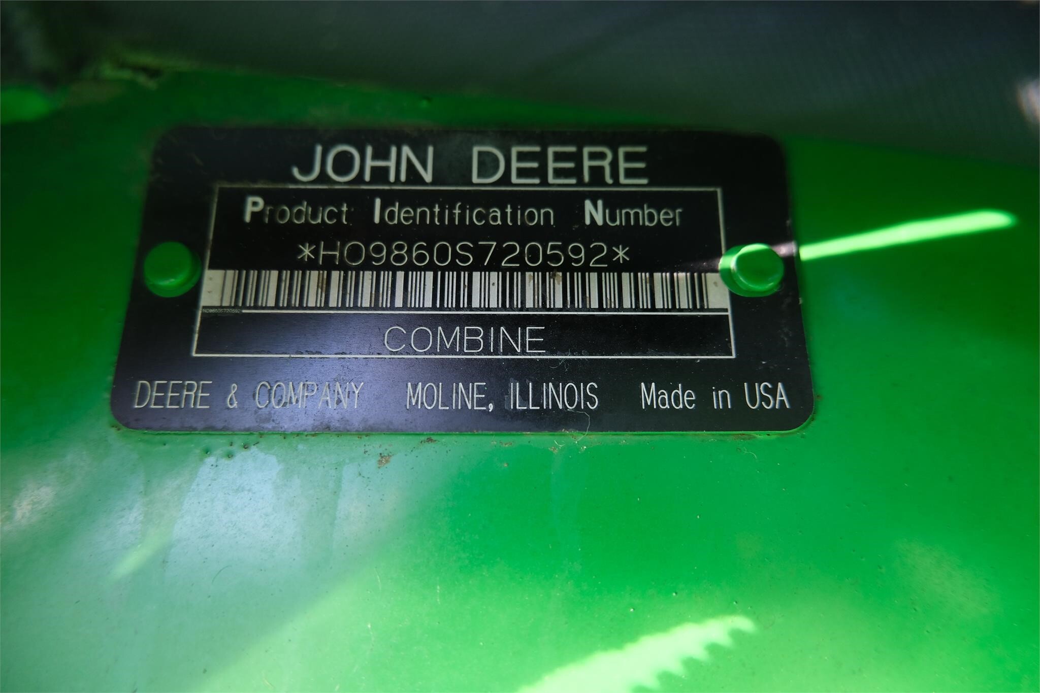 2007 John Deere 9860 STS Combine