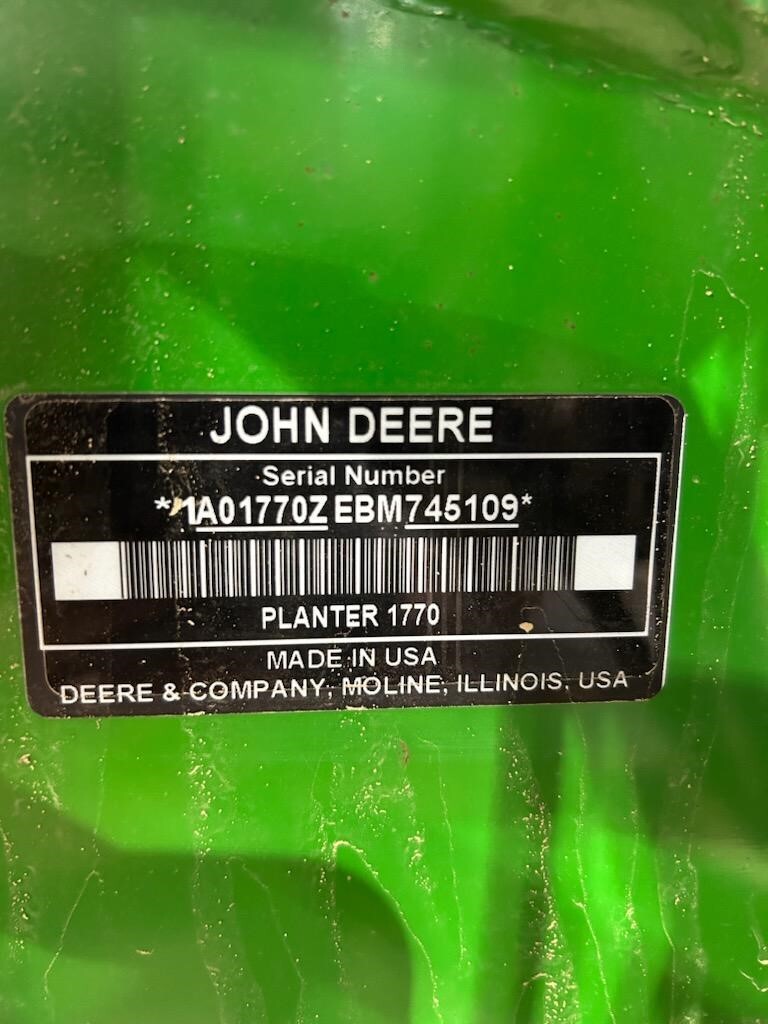 2012 John Deere 1770NT Planter