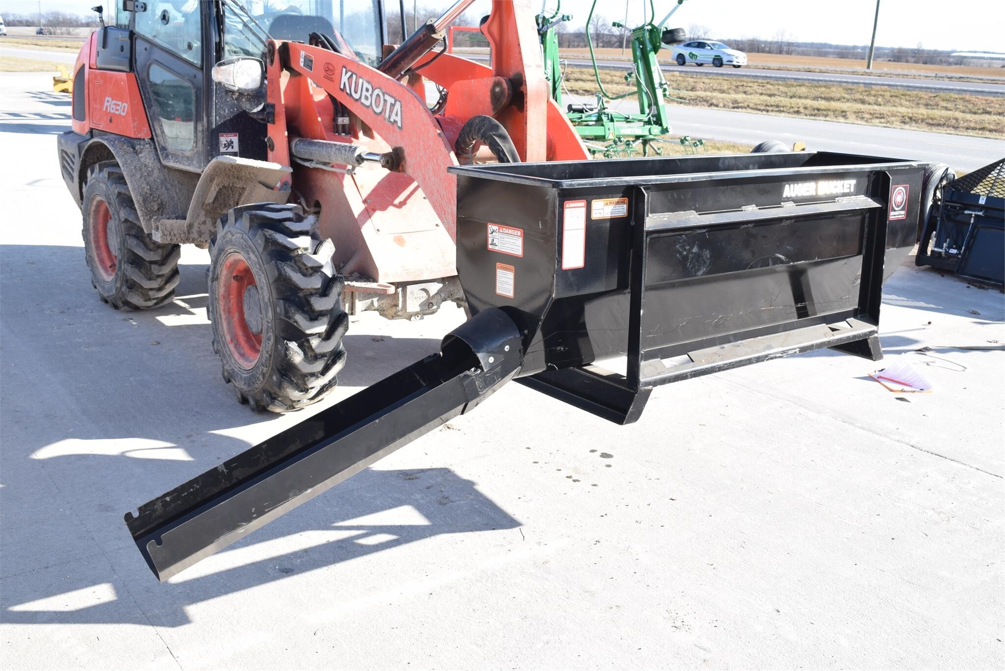 Danuser AUGER BUCKET Loader and Skid Steer Attachment 6,000 Machinery Pete