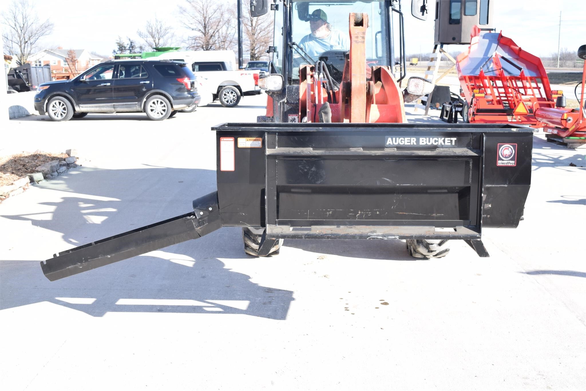 Danuser AUGER BUCKET Loader and Skid Steer Attachment 6,000 Machinery Pete