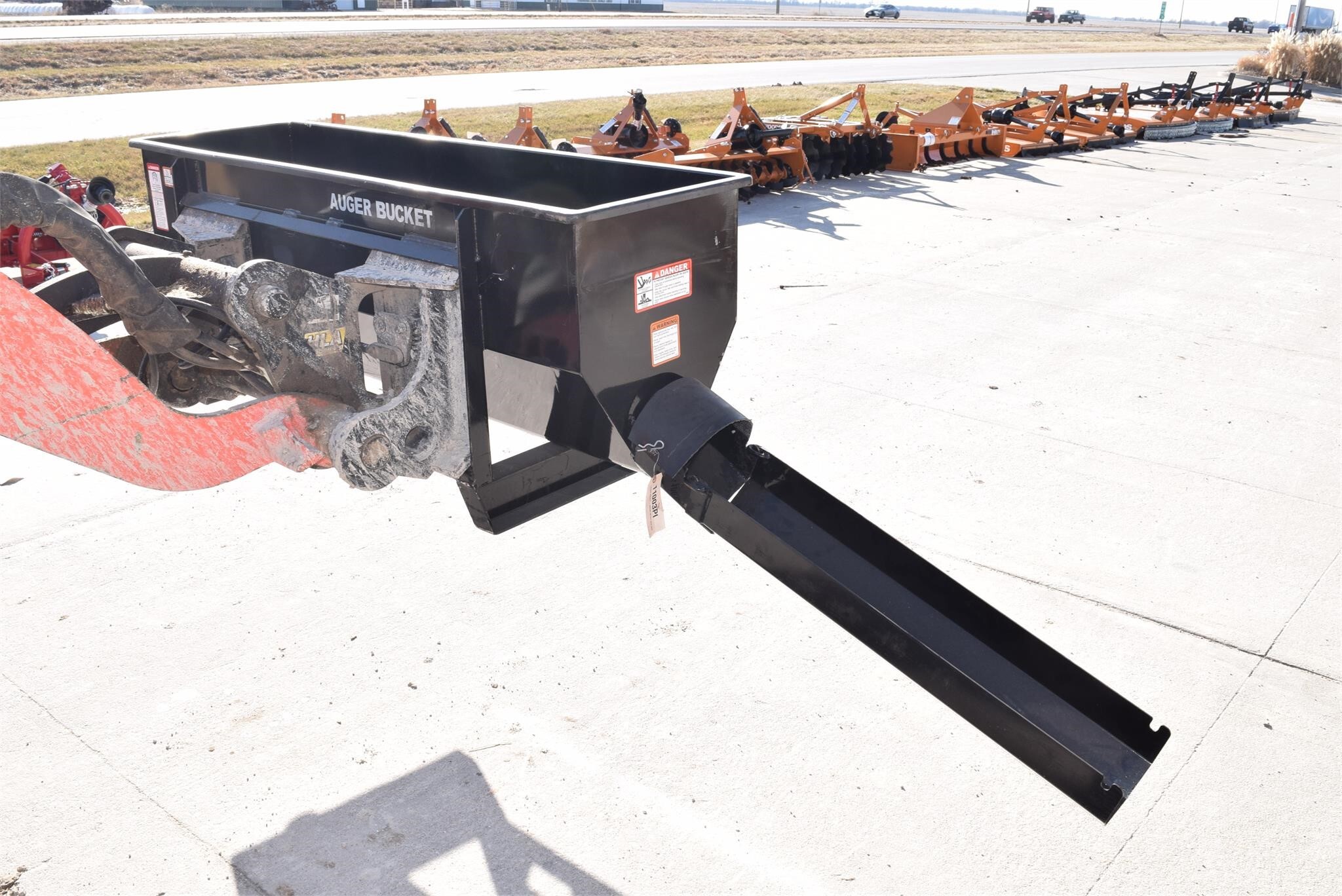 Danuser AUGER BUCKET Loader and Skid Steer Attachment 6,000 Machinery Pete