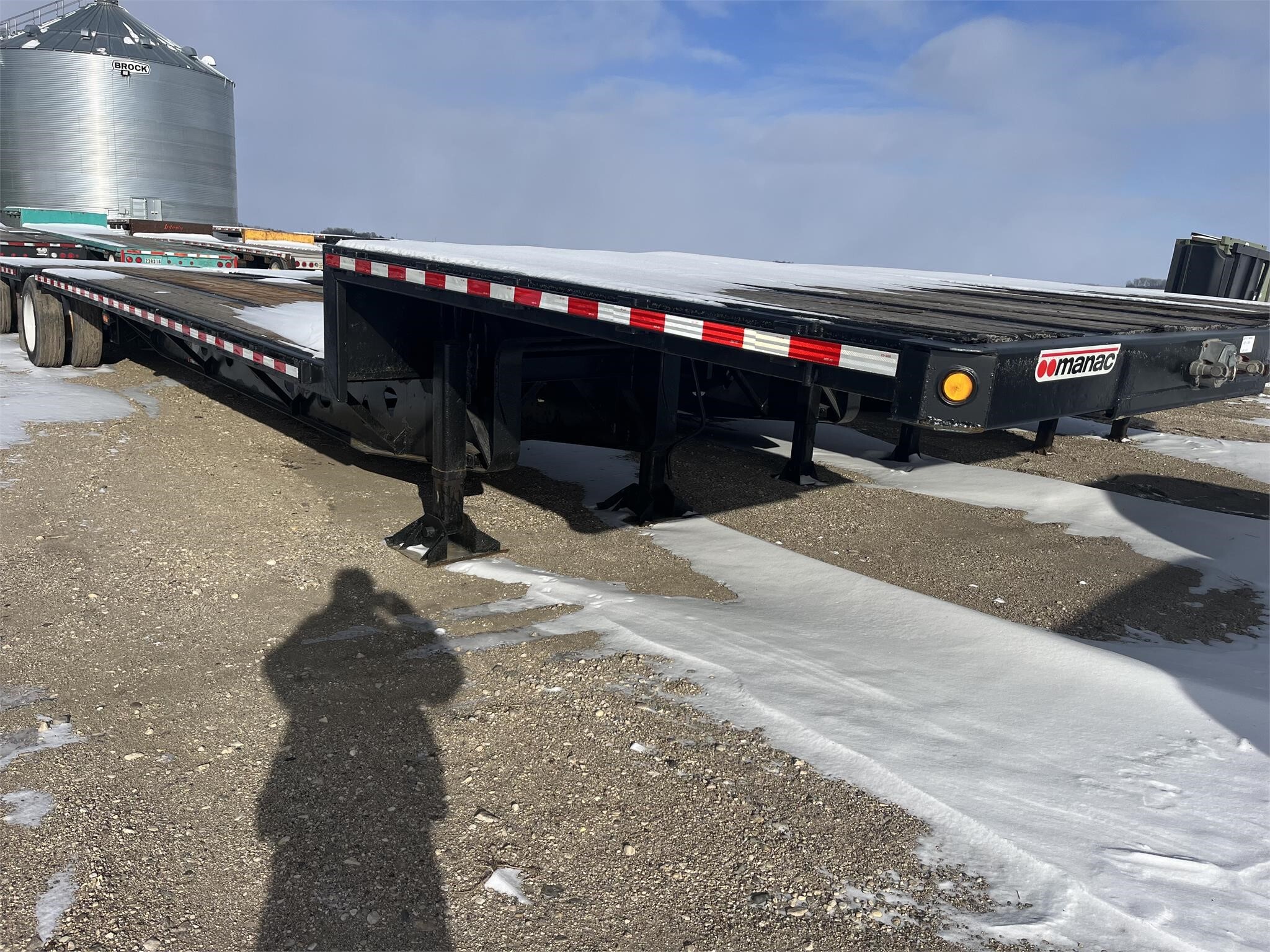 2014 Manac 48' Step Deck Flatbed Trailer 28,000 Machinery Pete