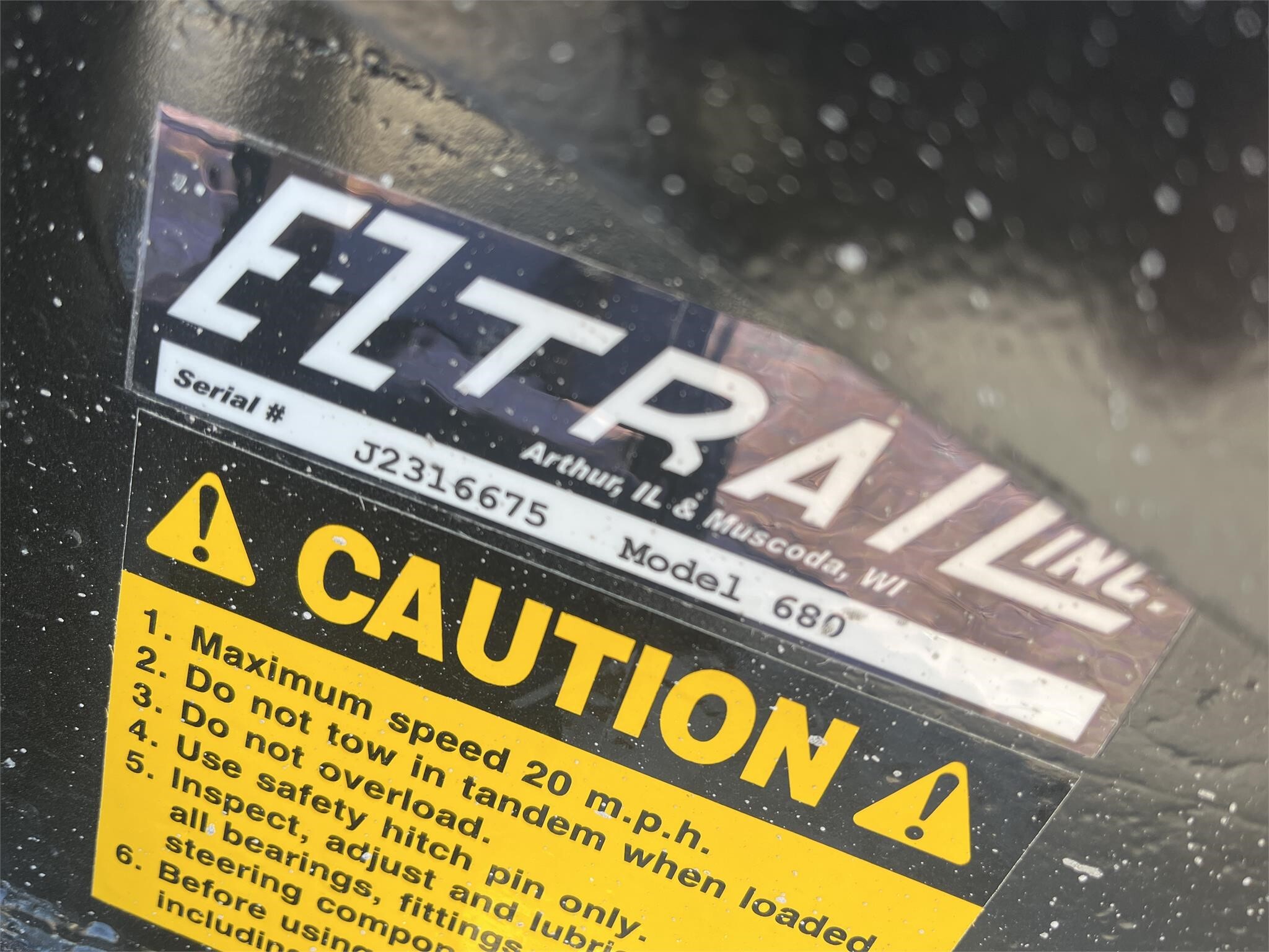 2024 E-Z Trail 680 Header Trailer