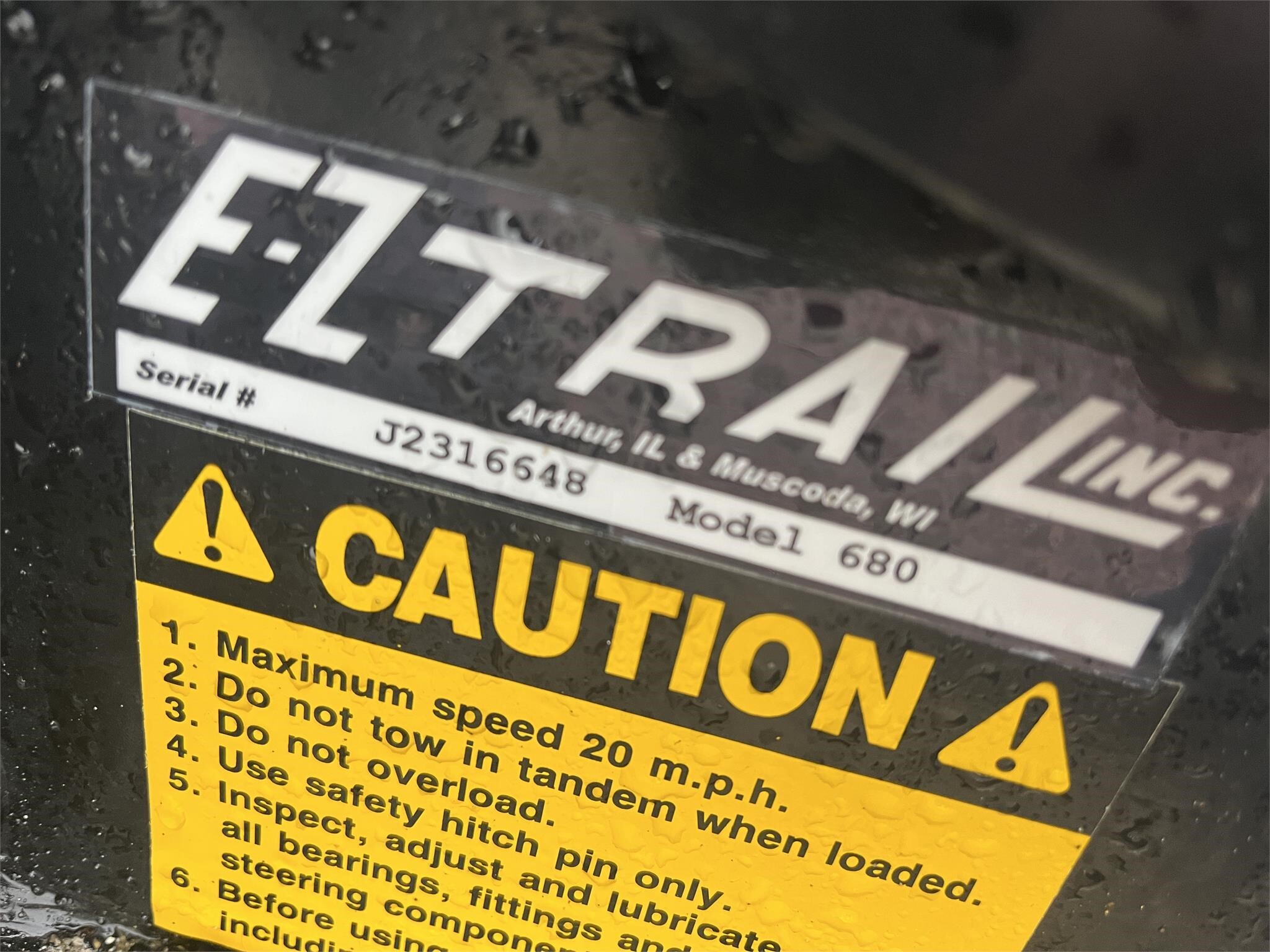  E-Z Trail 680 Header Trailer