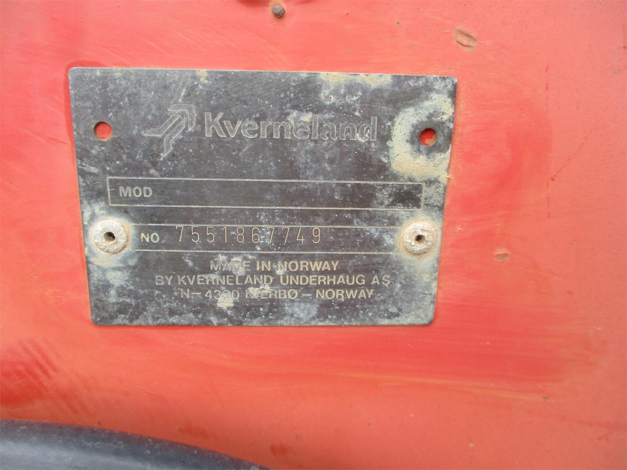  Kverneland UN7554 Bale Wrapper