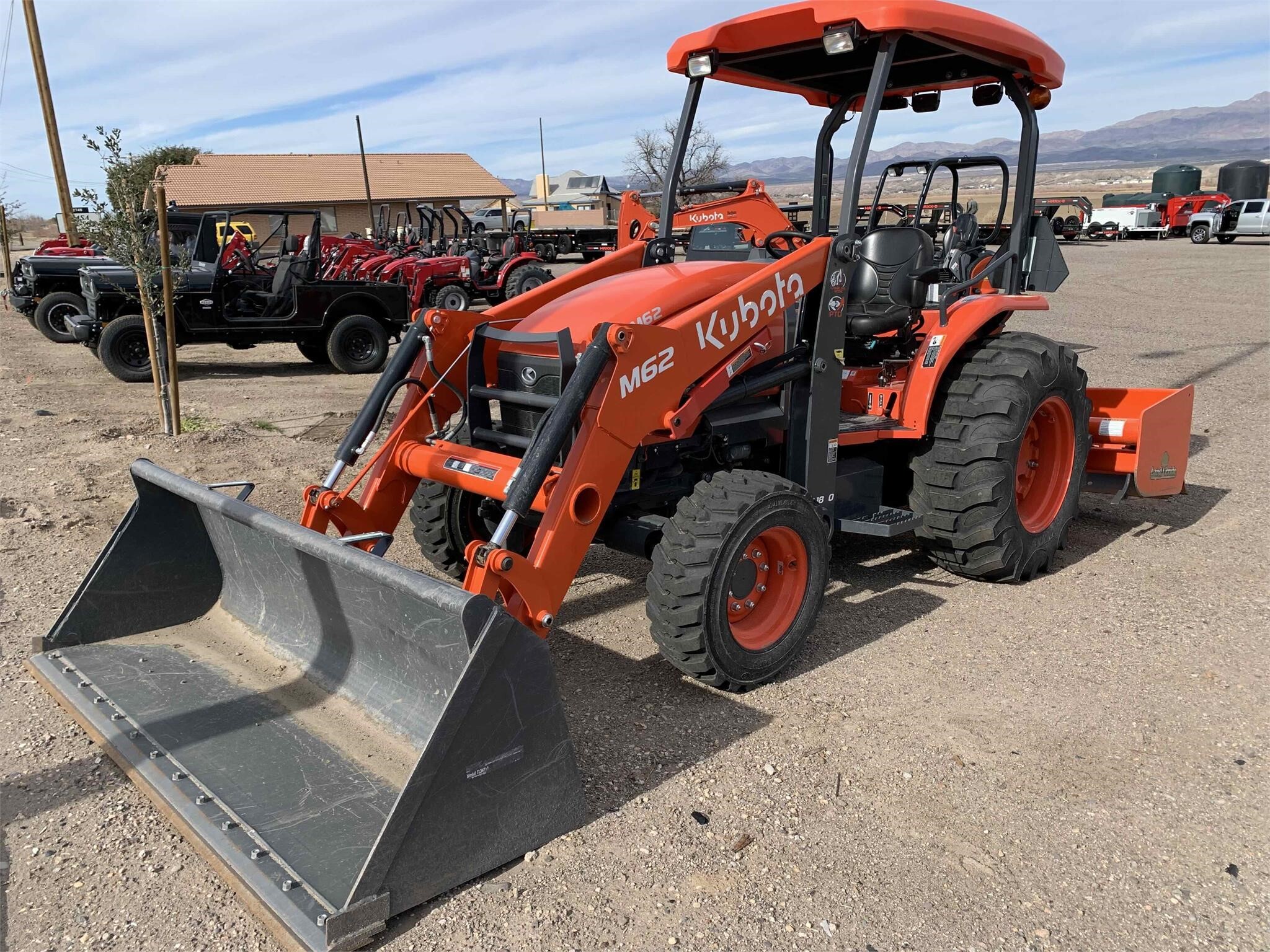 2023 Kubota M62 Backhoe 62,000 Machinery Pete