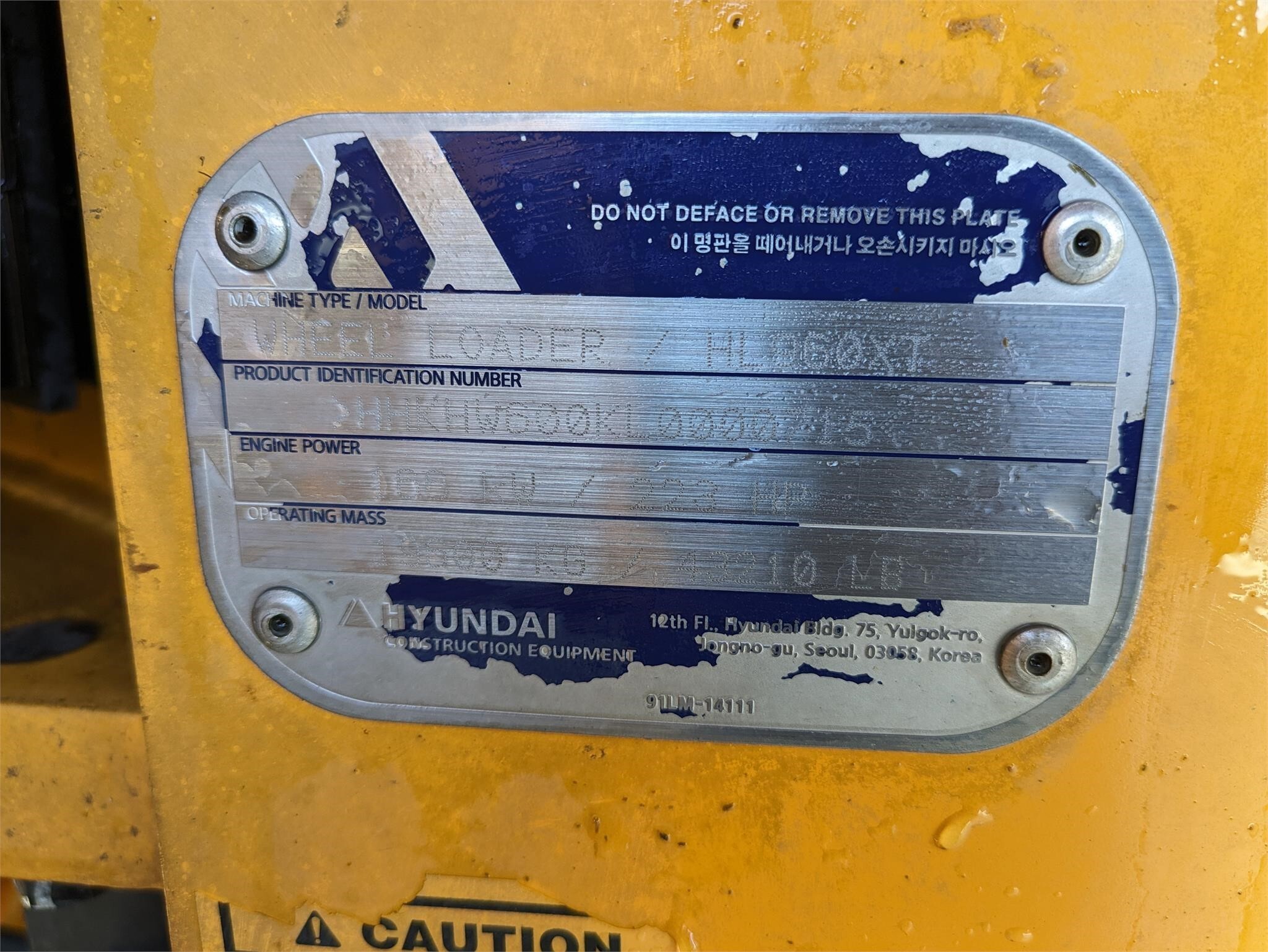 2020 Hyundai HL960XT Wheel Loader