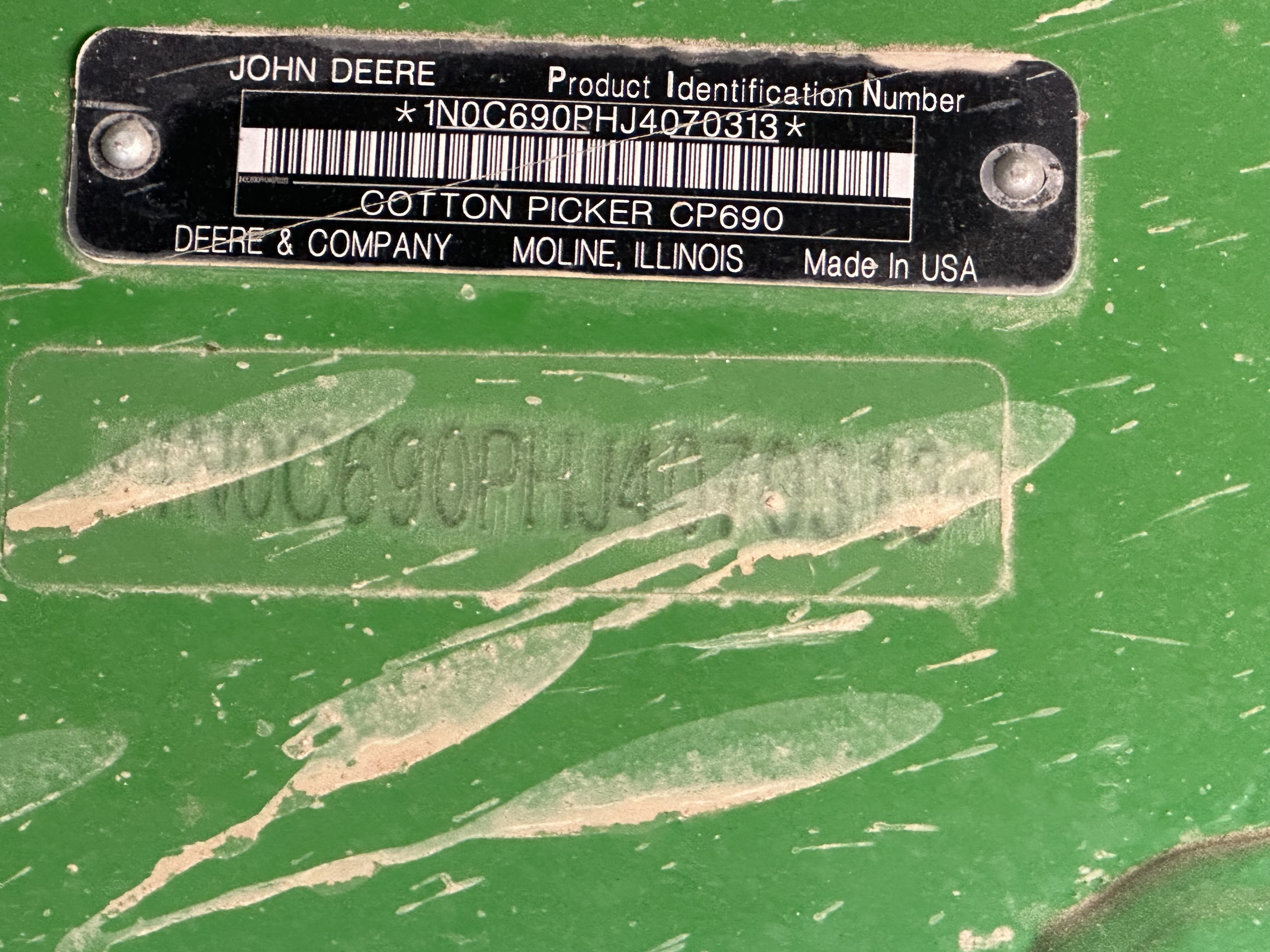 2010 John Deere 7760 Cotton Equipment