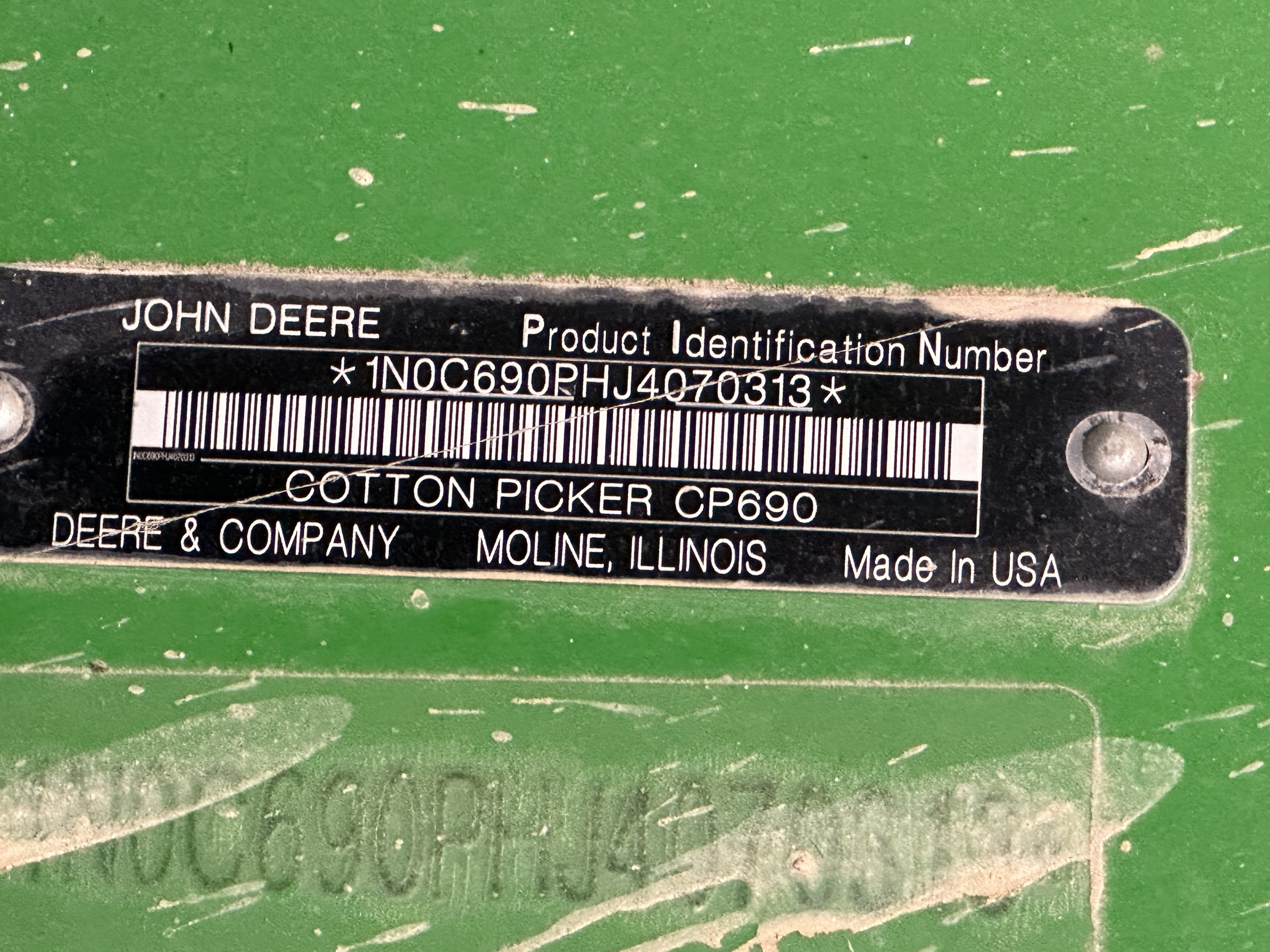 2010 John Deere 7760 Cotton Equipment