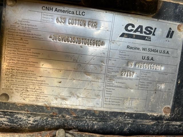 2011 Case IH Module Express 635 Cotton Equipment