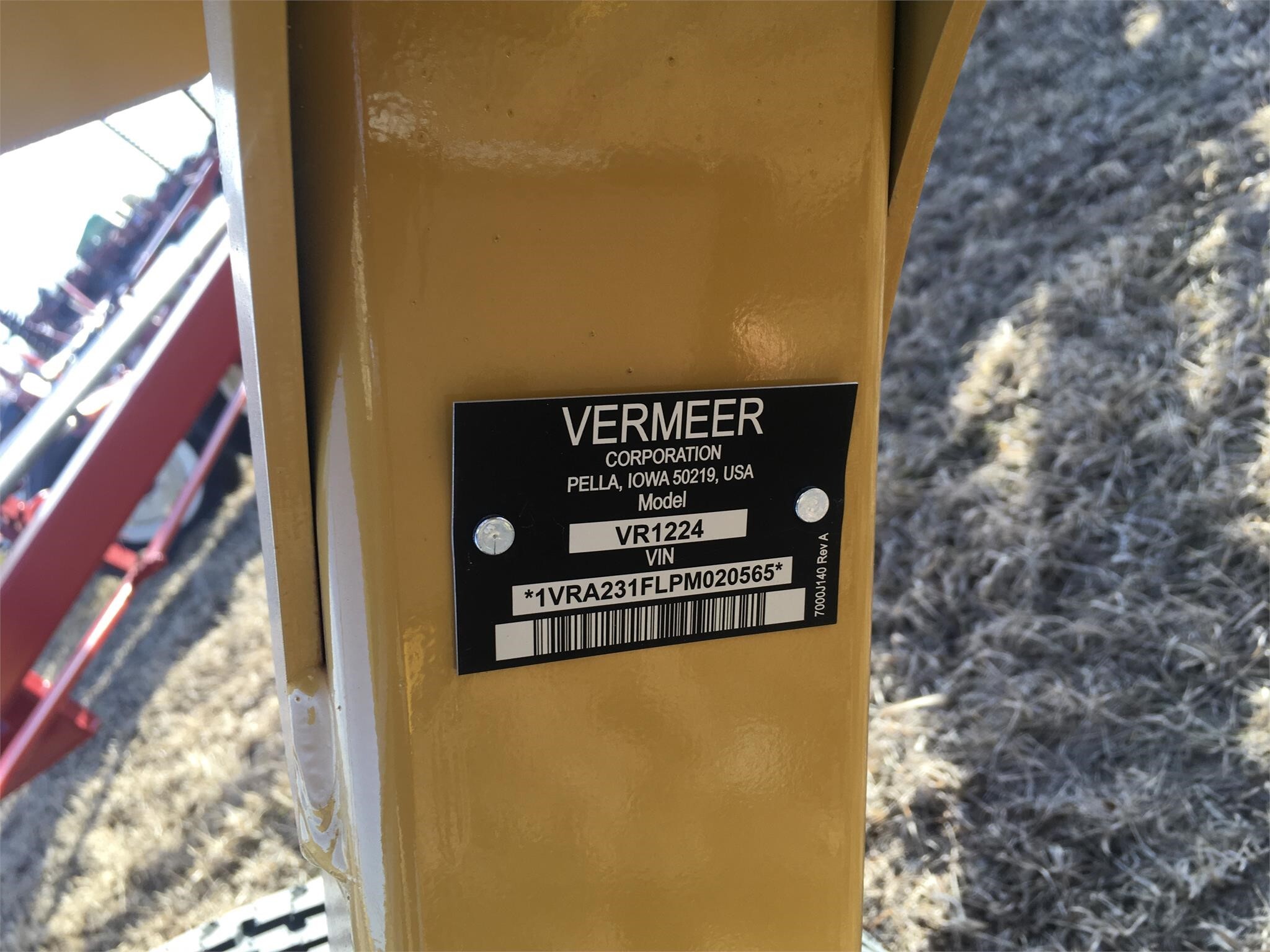  Vermeer VR1224 Rake