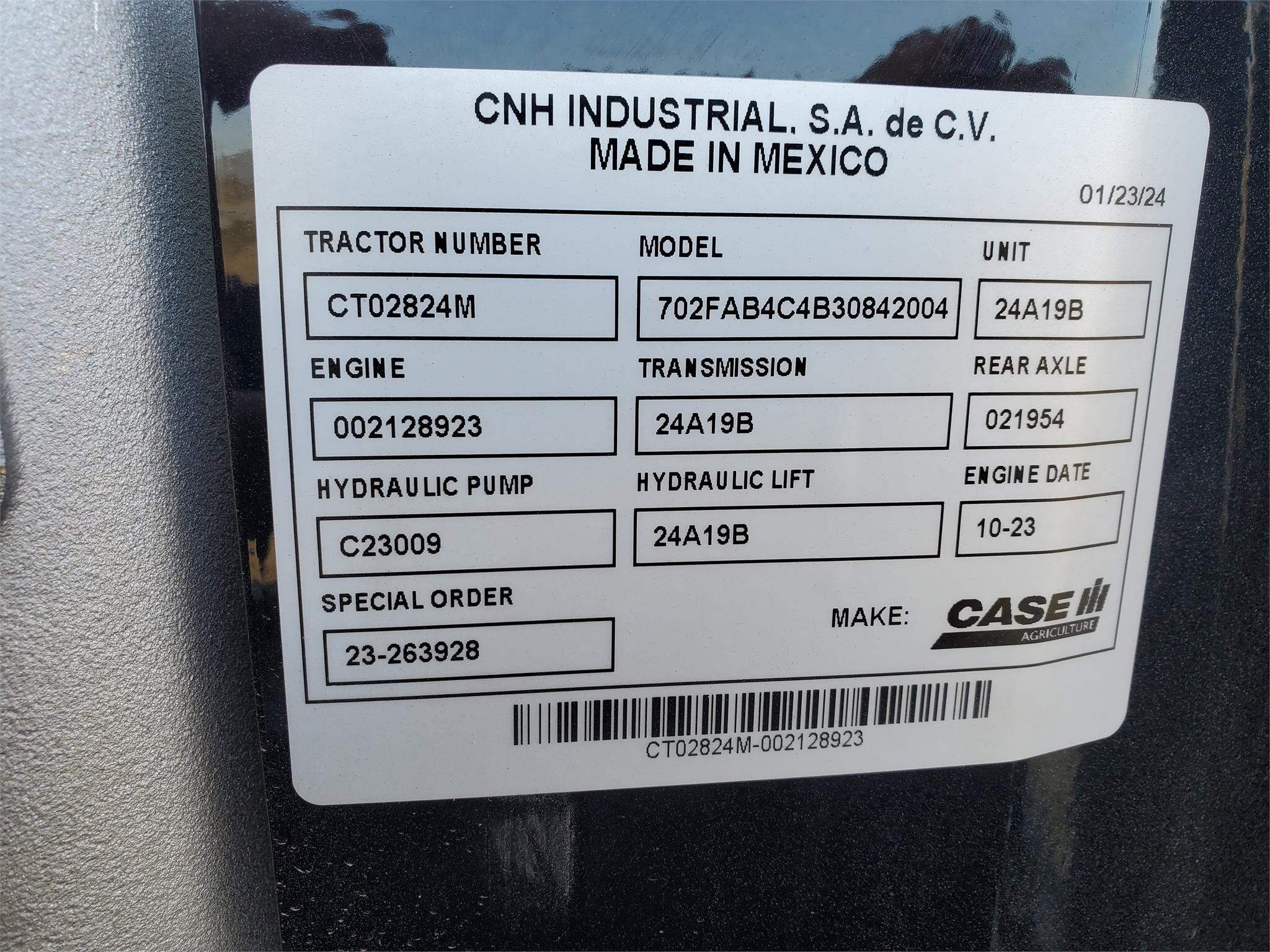 2024 Case IH Farmall 140A Tractor