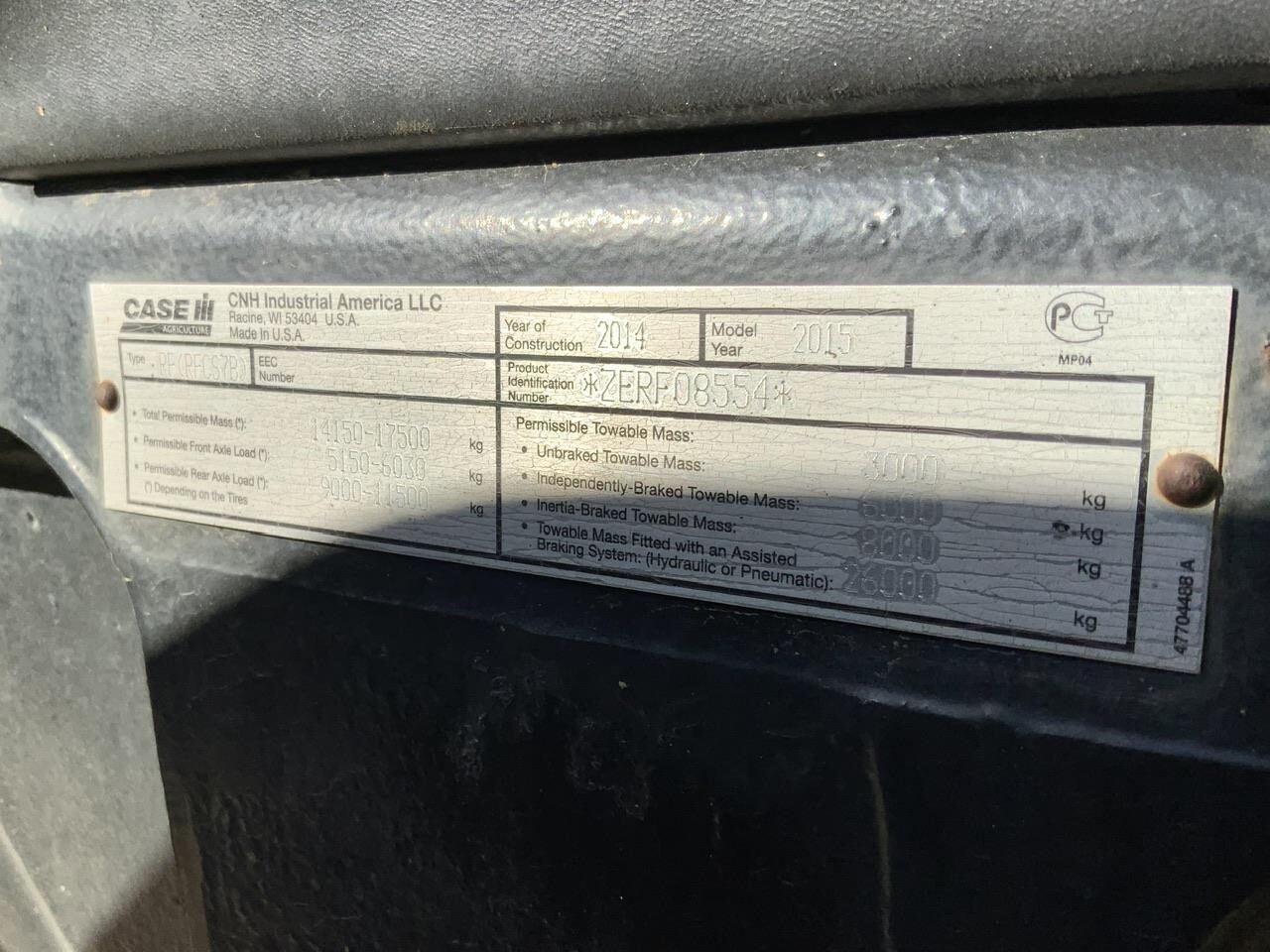 2015 Case IH Magnum 280 Tractor