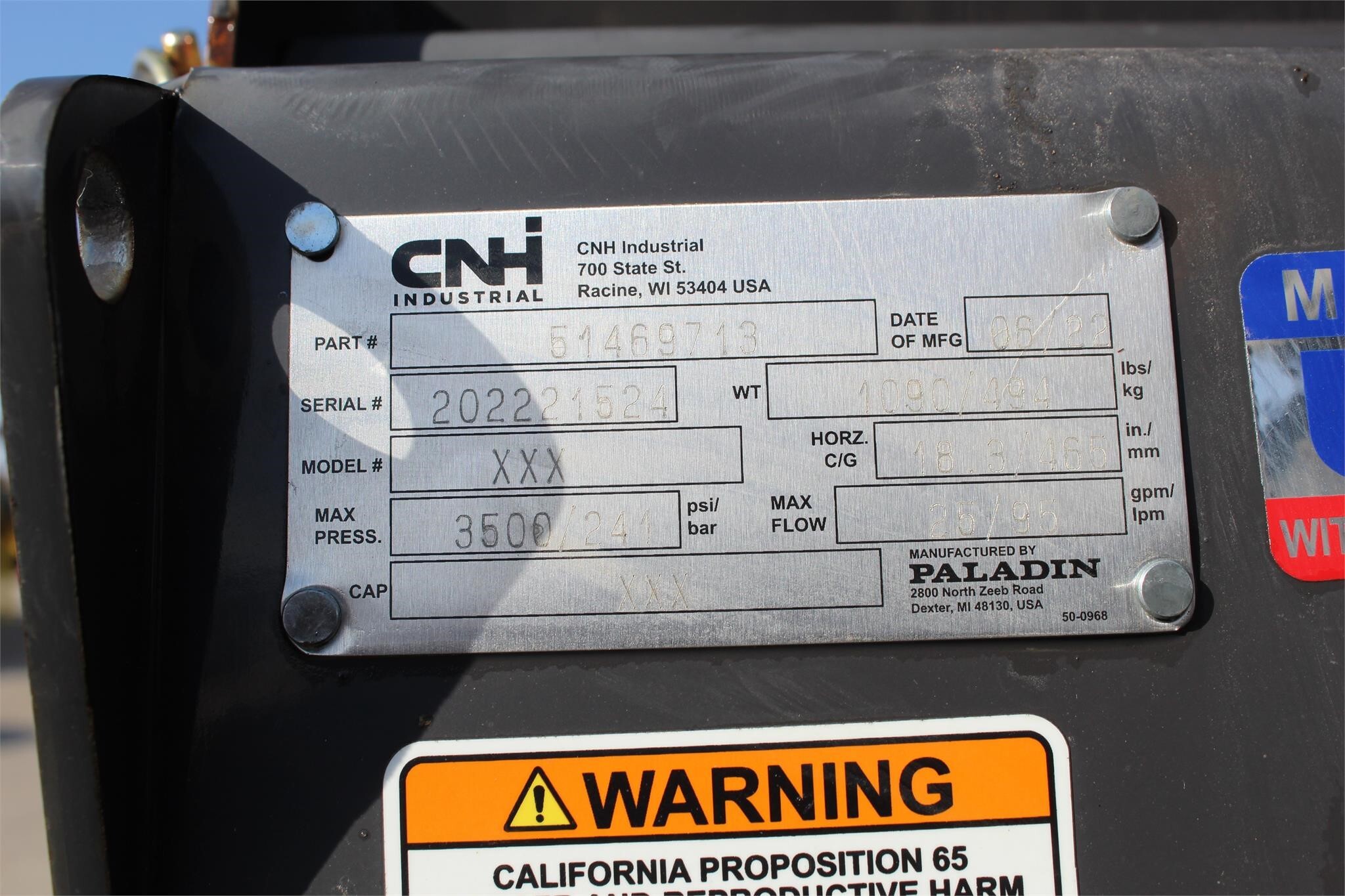 2022 Paladin XXX Snow Blower