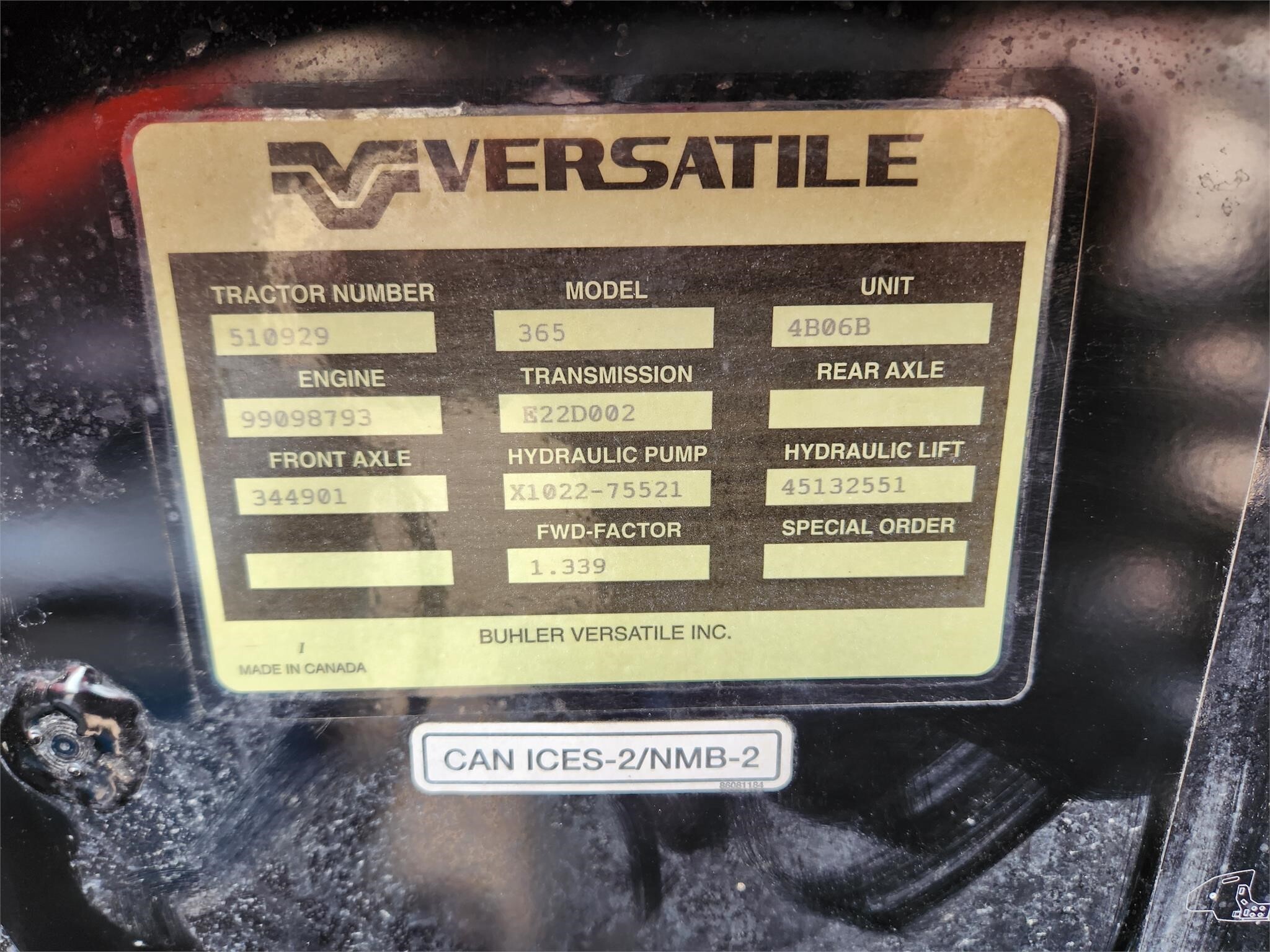 2023 Versatile 365 Tractor