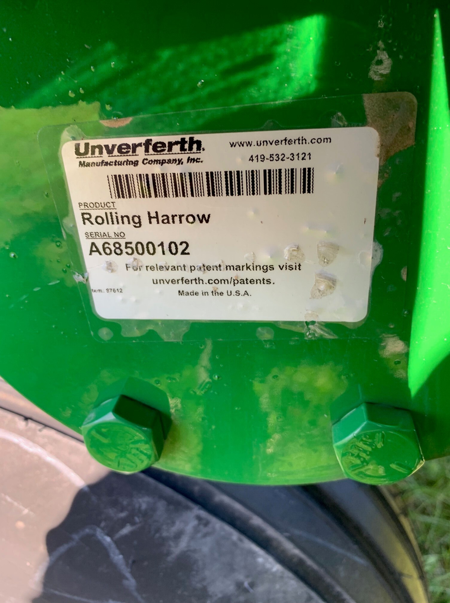 2022 Unverferth Rolling Harrow 1245 Harrow