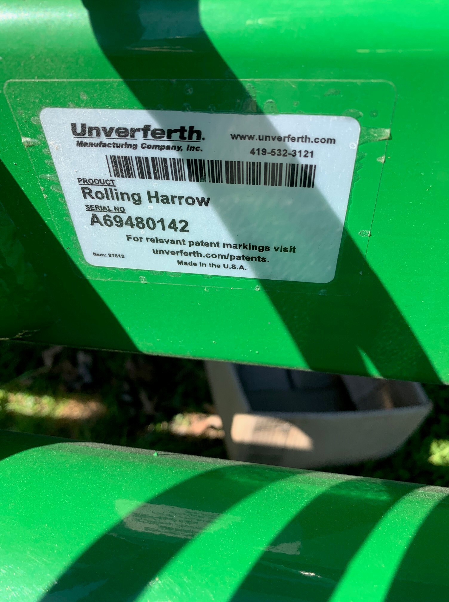 2023 Unverferth Rolling Harrow 1245 Harrow