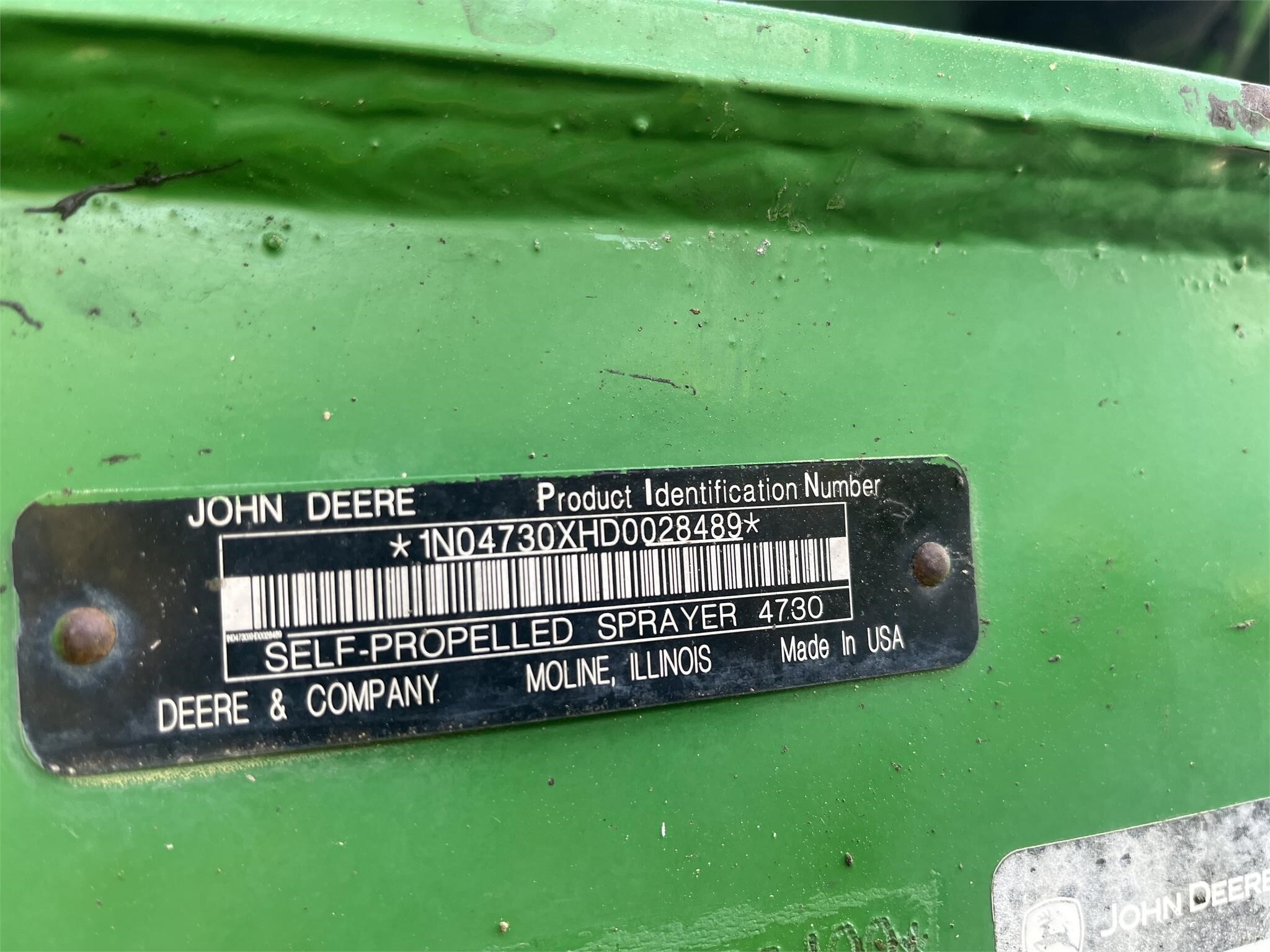 2013 John Deere 4730 Self-Propelled Sprayer