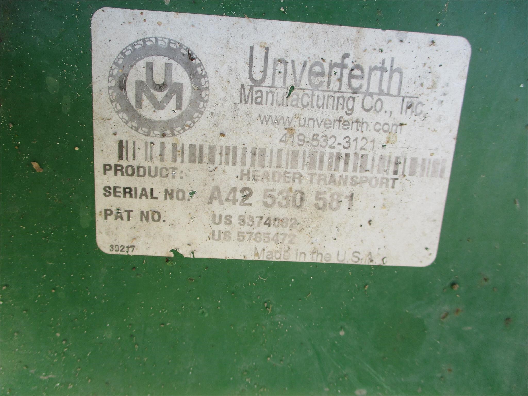  Unverferth HT25 Header Trailer