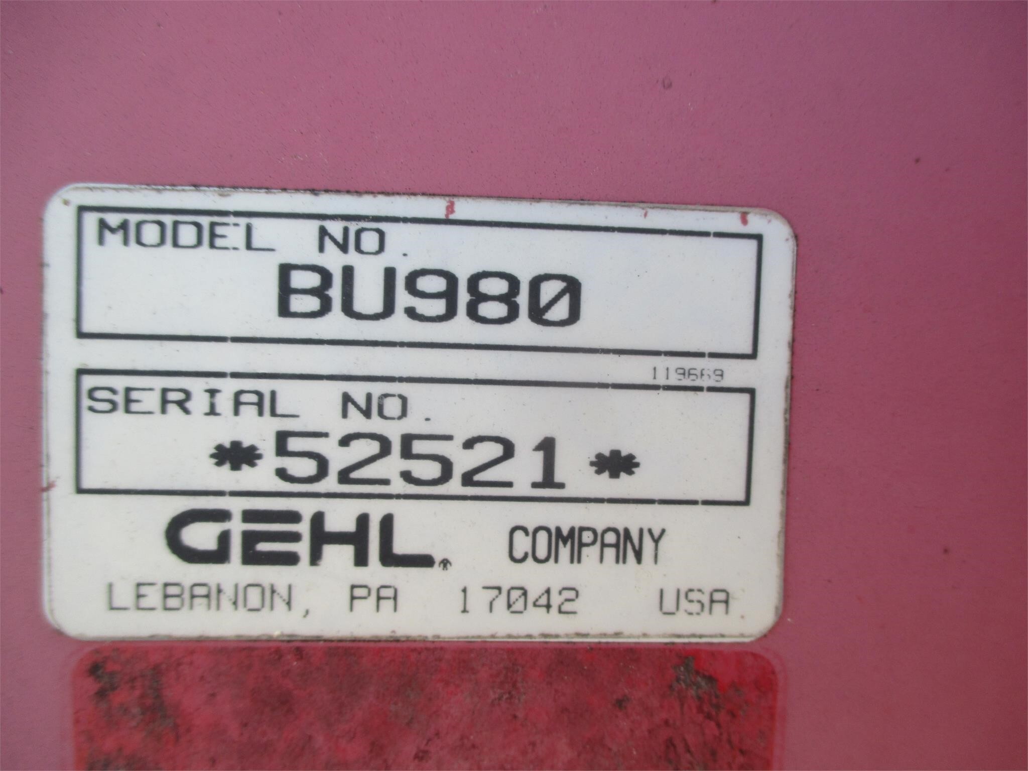  Gehl 980 Forage Wagon