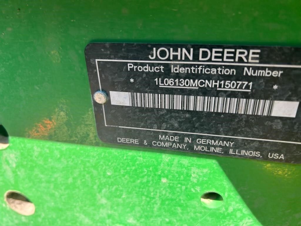 2022 John Deere 6130M Tractor