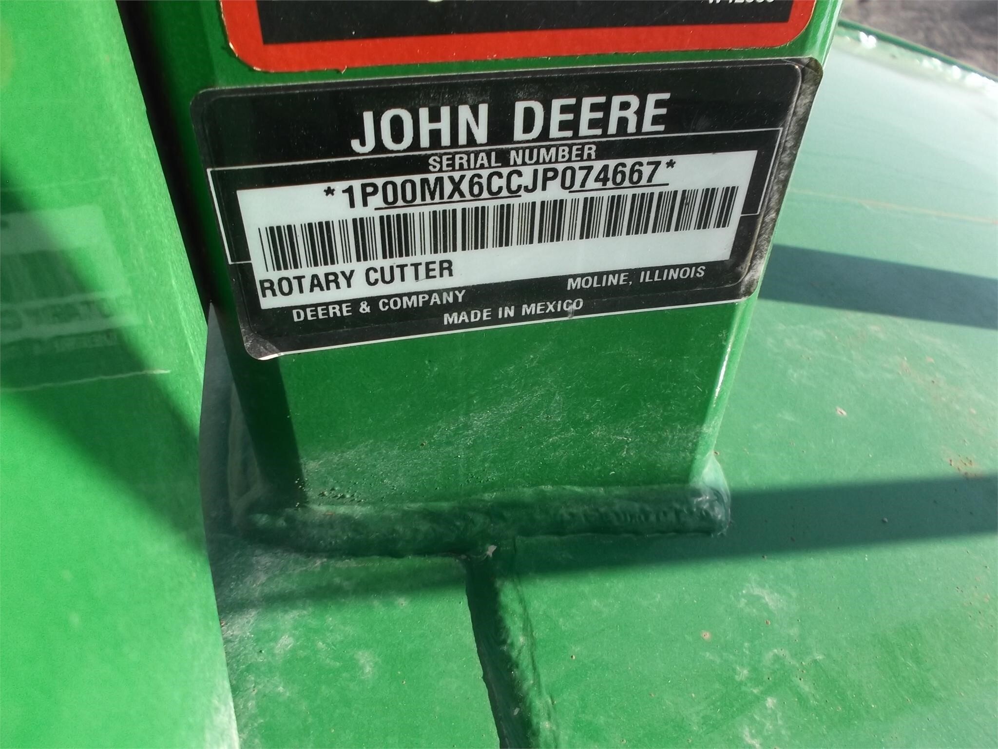 2019 John Deere MX6 Rotary Cutter 3,500 Machinery Pete