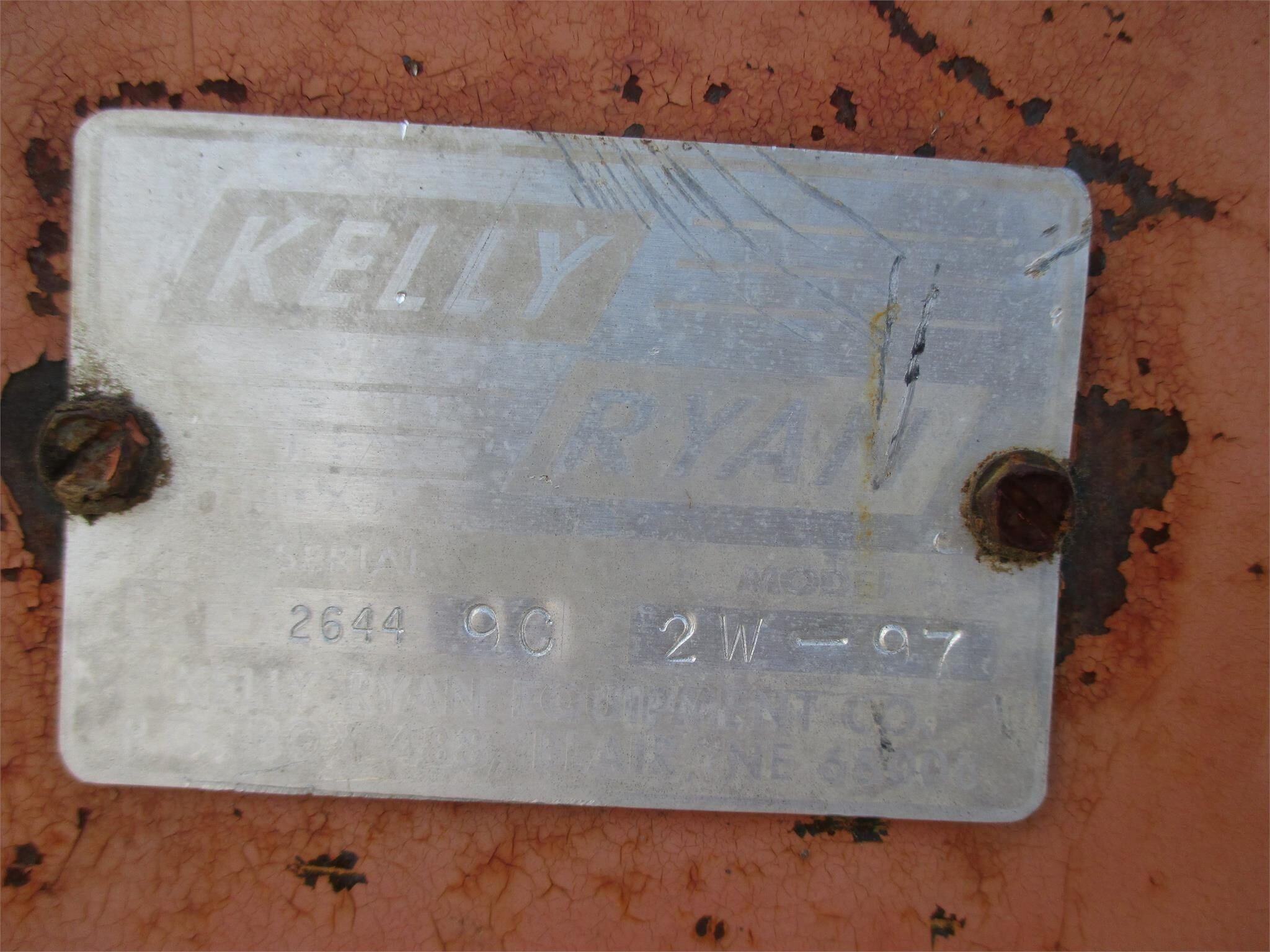  Kelly Ryan 2W97 Grain Bagger
