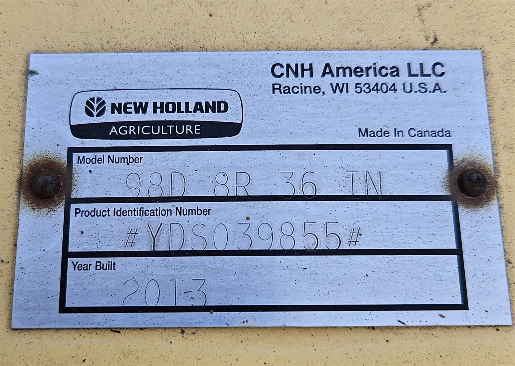 2013 New Holland 98D Corn Head