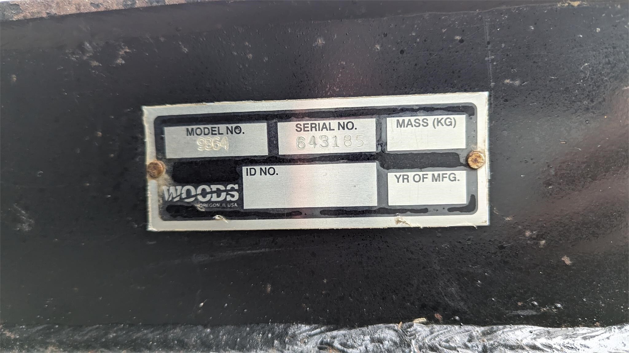 Woods BH6500 Backhoe 4,900 Machinery Pete