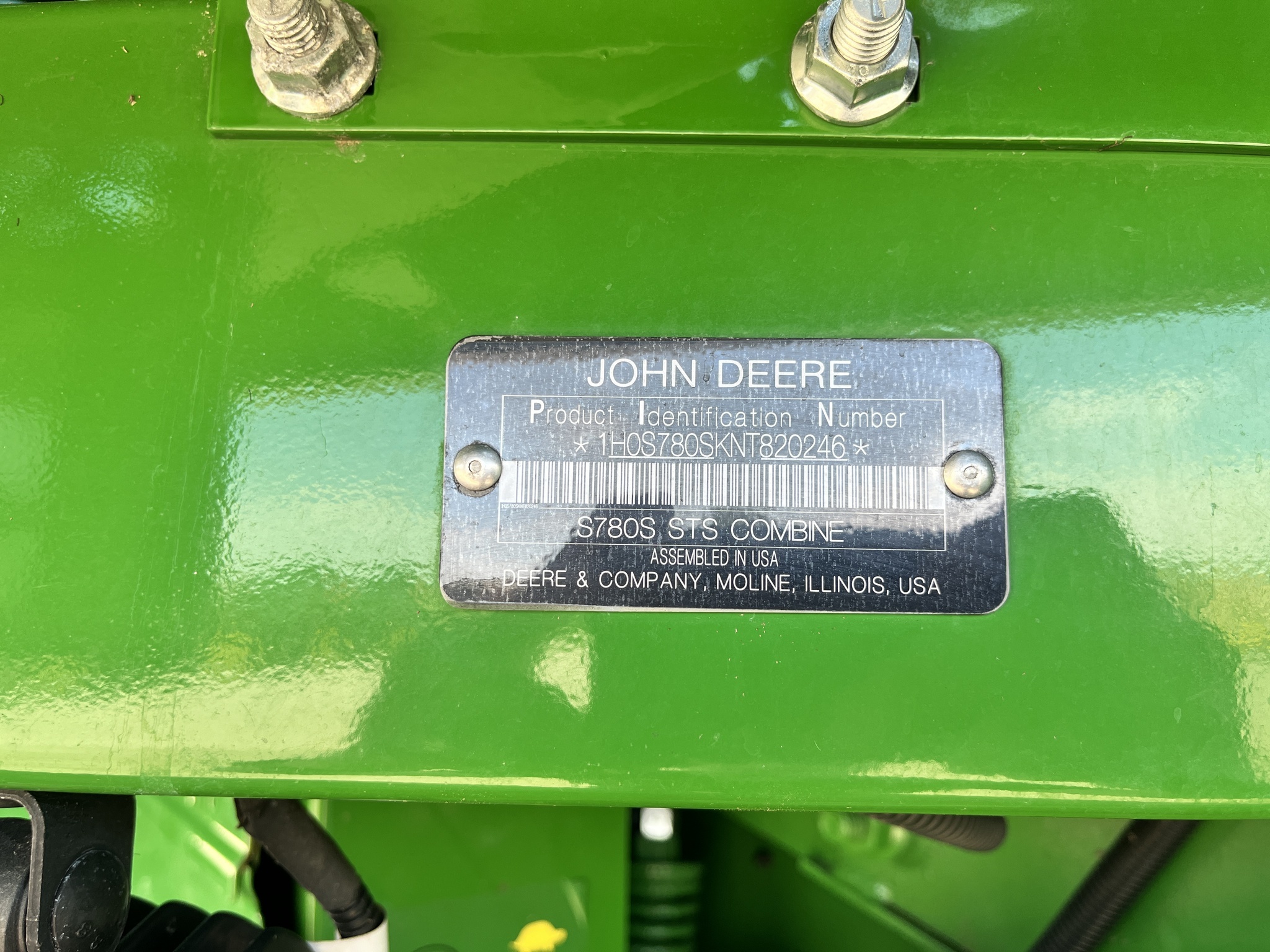 2022 John Deere S780 Combine