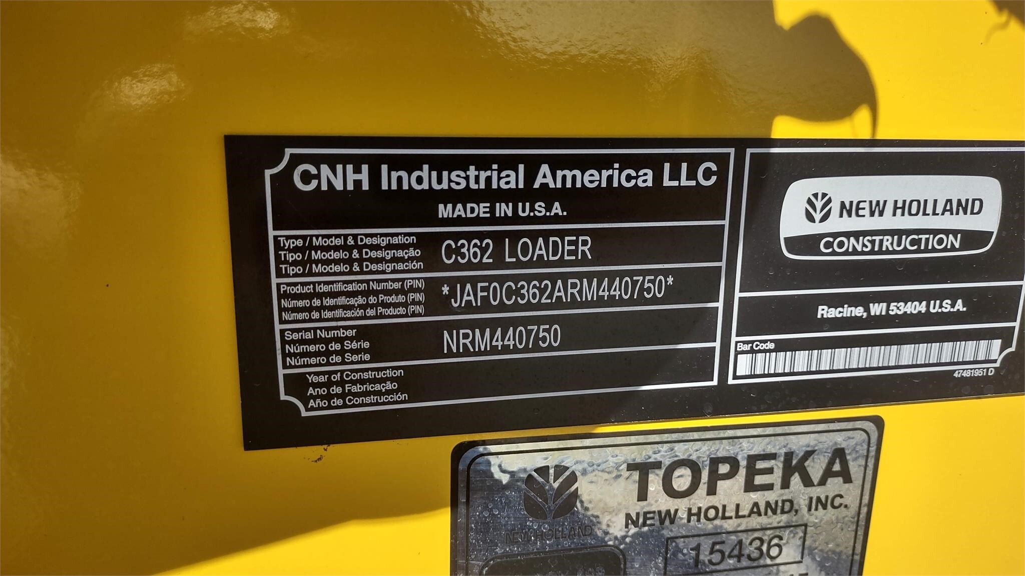 2024 New Holland C362 Skid Steer