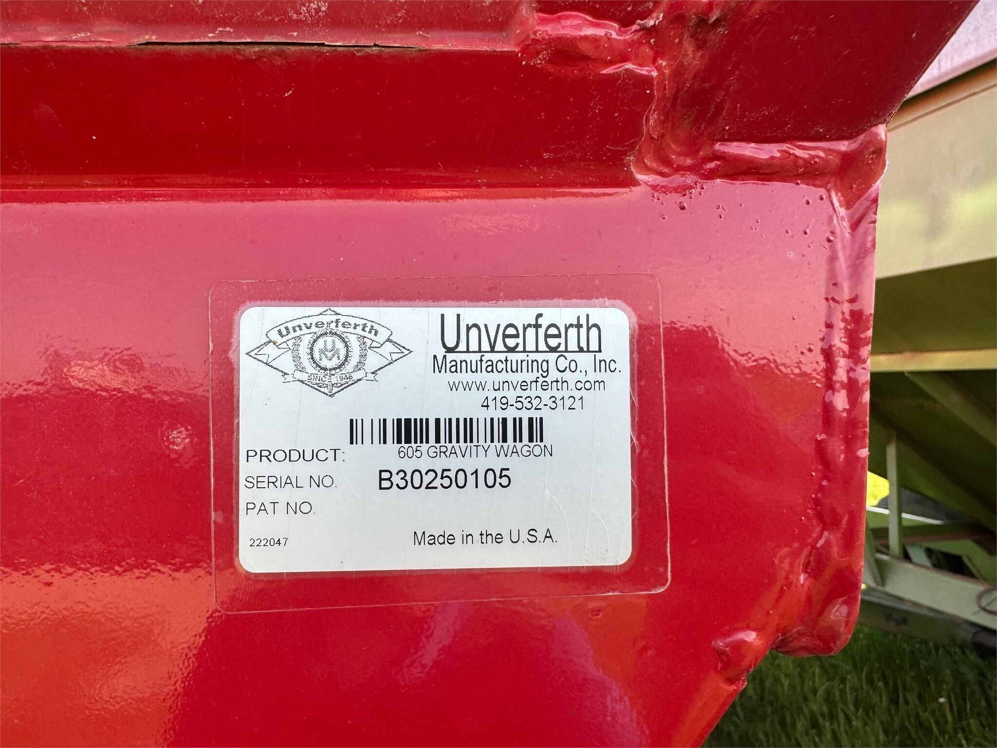 2012 Parker 605 Gravity Wagon