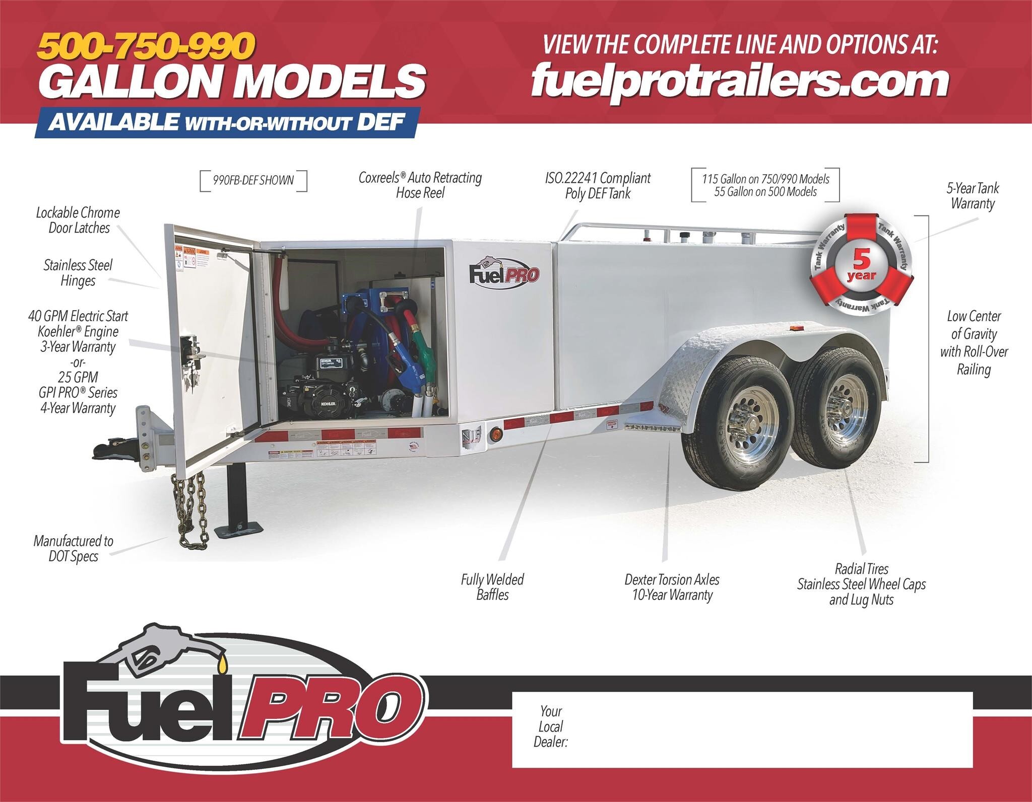 2025 Fuel Pro 750FRB-DEF Fuel Trucks/Trailer