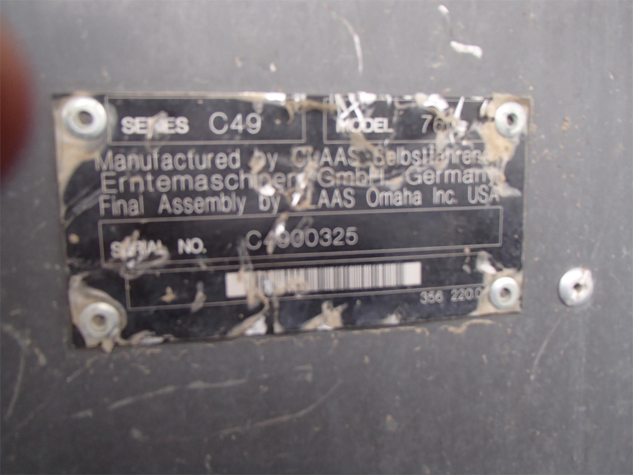 2012 Claas Lexion 760 Combine