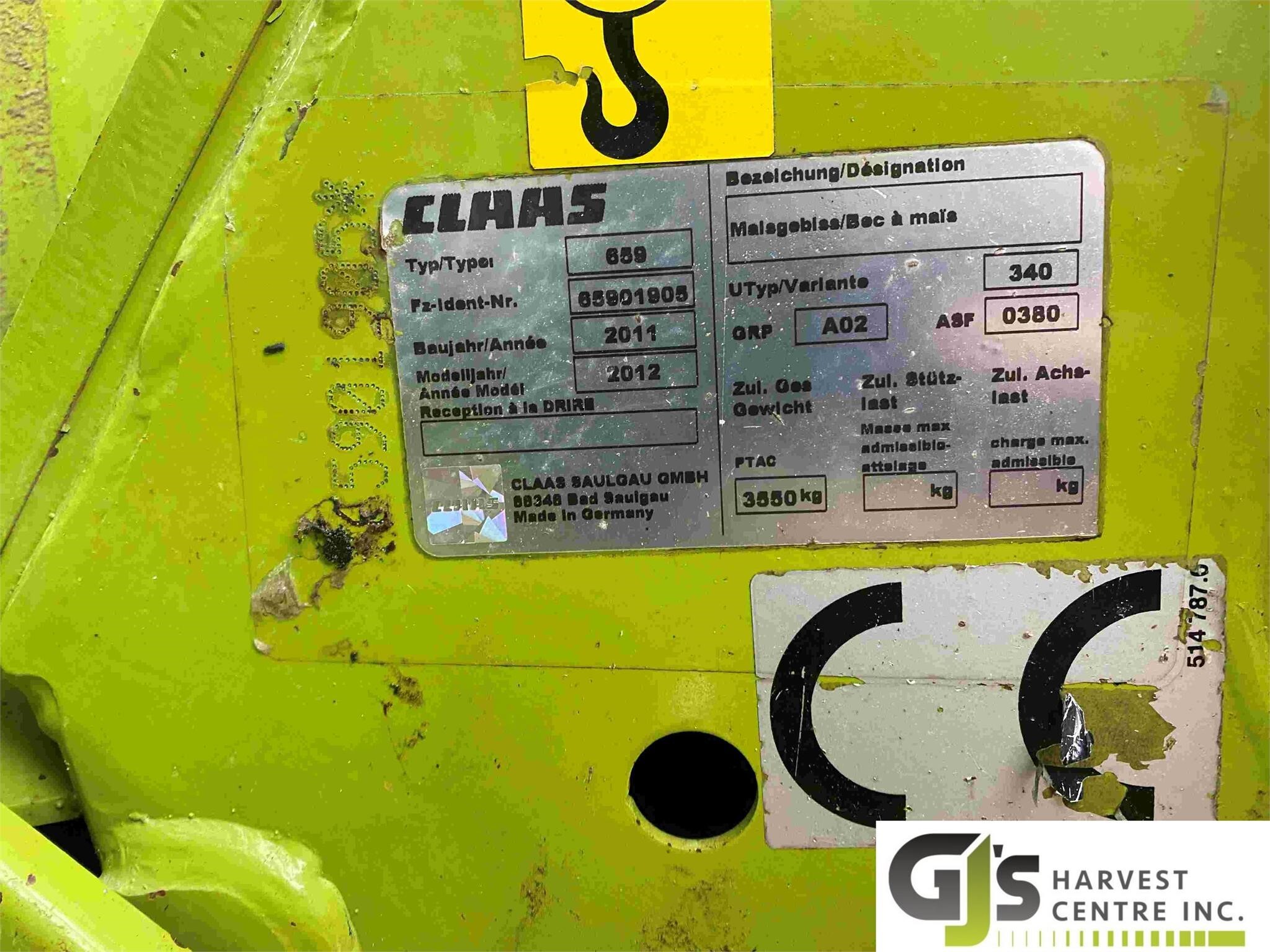 2012 Claas ORBIS 750 PRO Forage Harvester Head