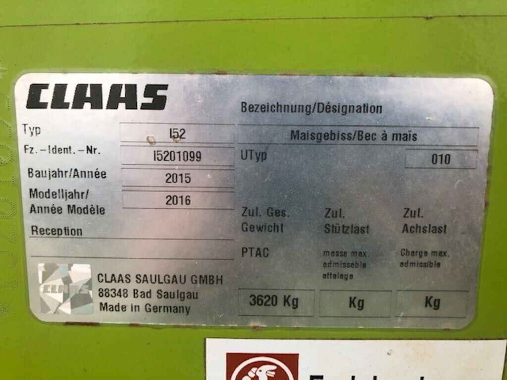 2017 Claas ORBIS 750 Forage Harvester Head