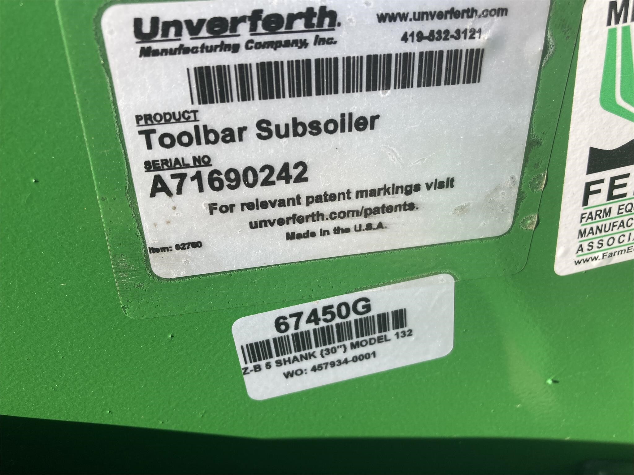 2024 Unverferth Zone-Builder 132 In-Line Ripper