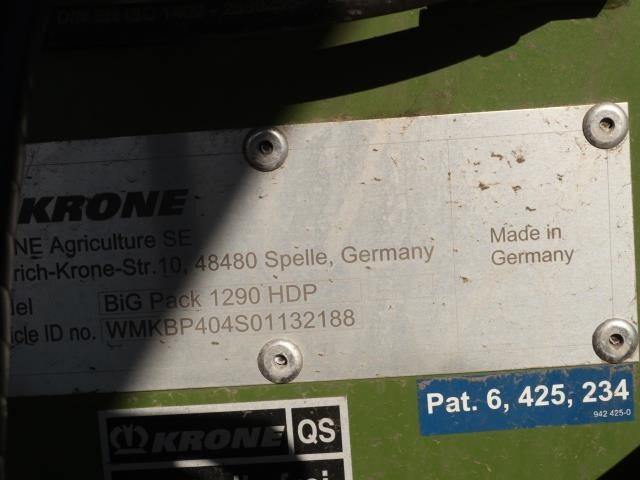 2023 Krone BP1290HDP HS Big Square Baler