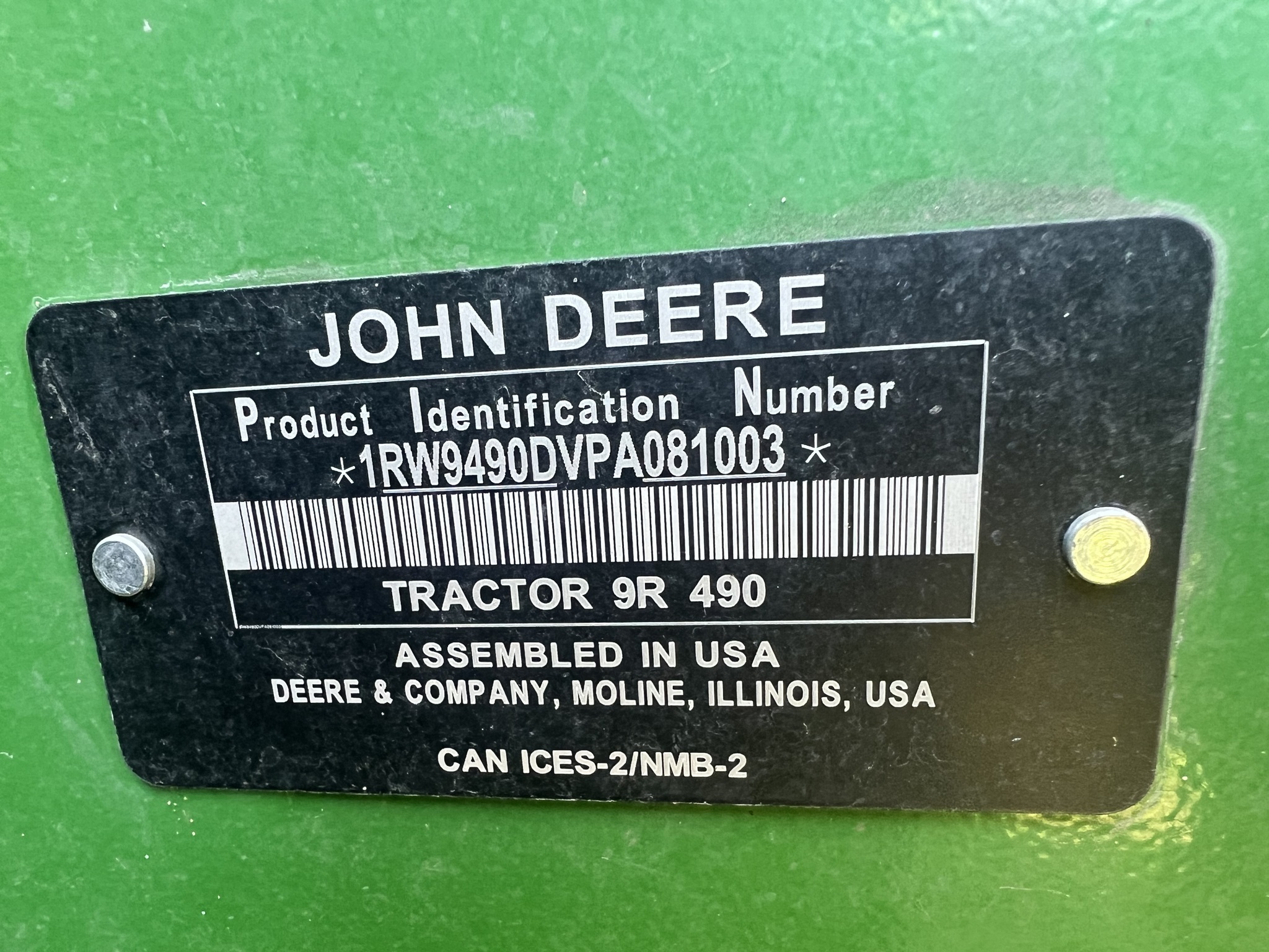 2023 John Deere 9R 490 Tractor