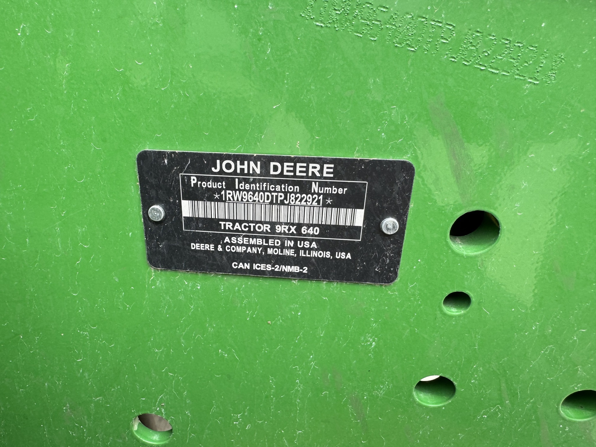 2023 John Deere 9RX 640 Tractor