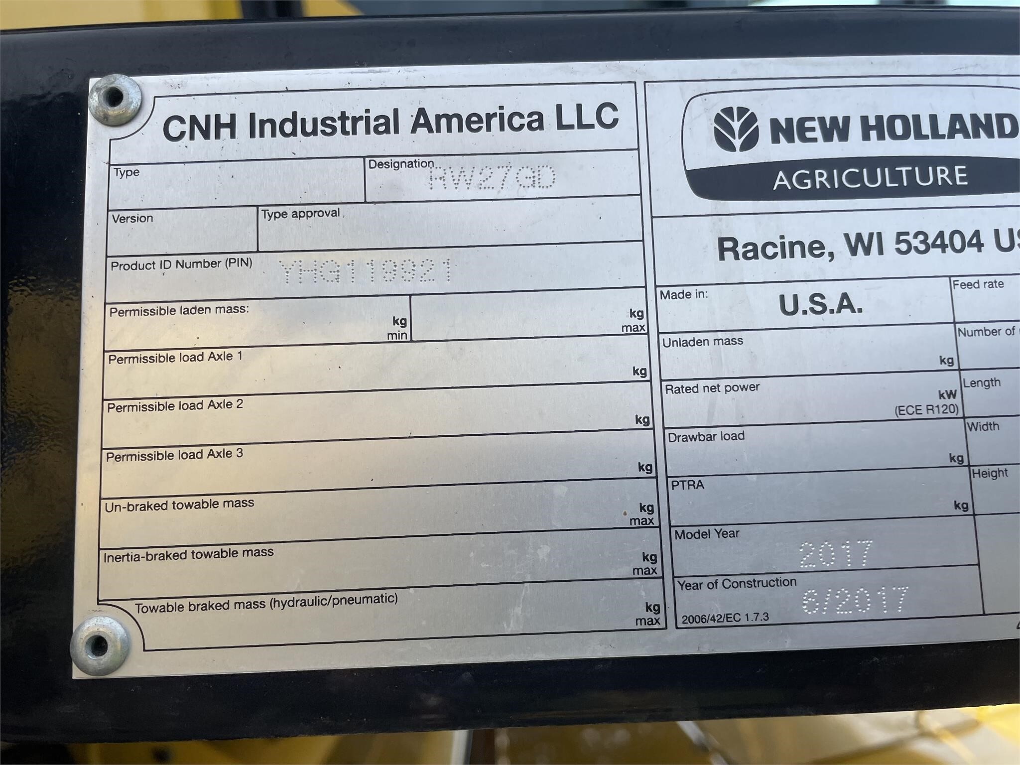 2017 New Holland CR8.90 Combine
