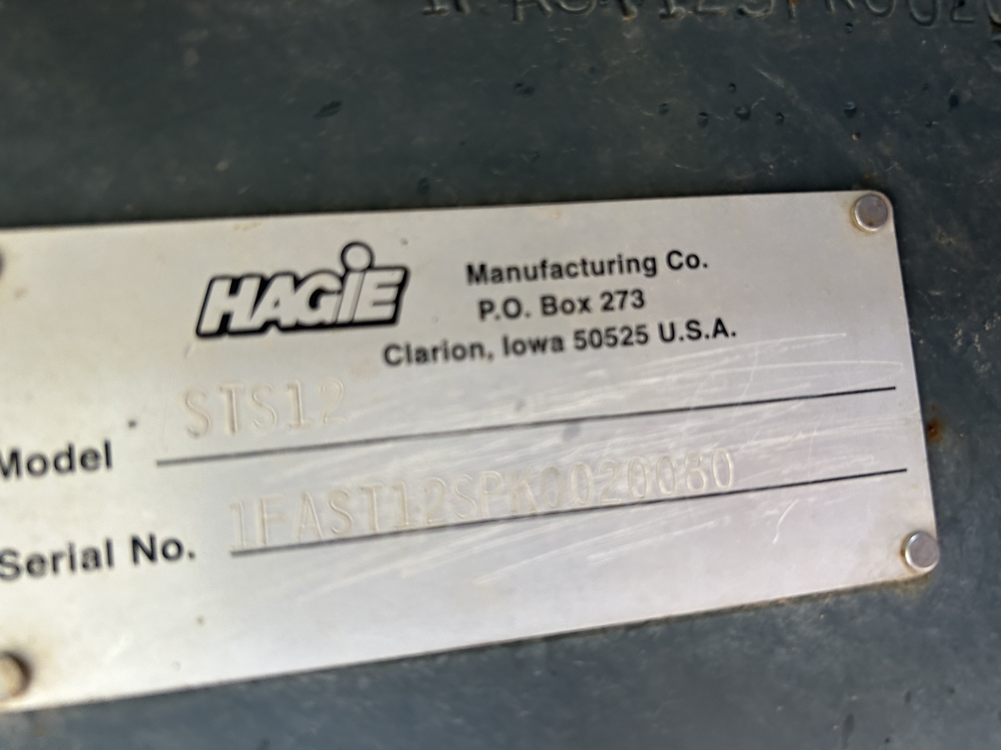 2020 Hagie STS12 Self-Propelled Sprayer