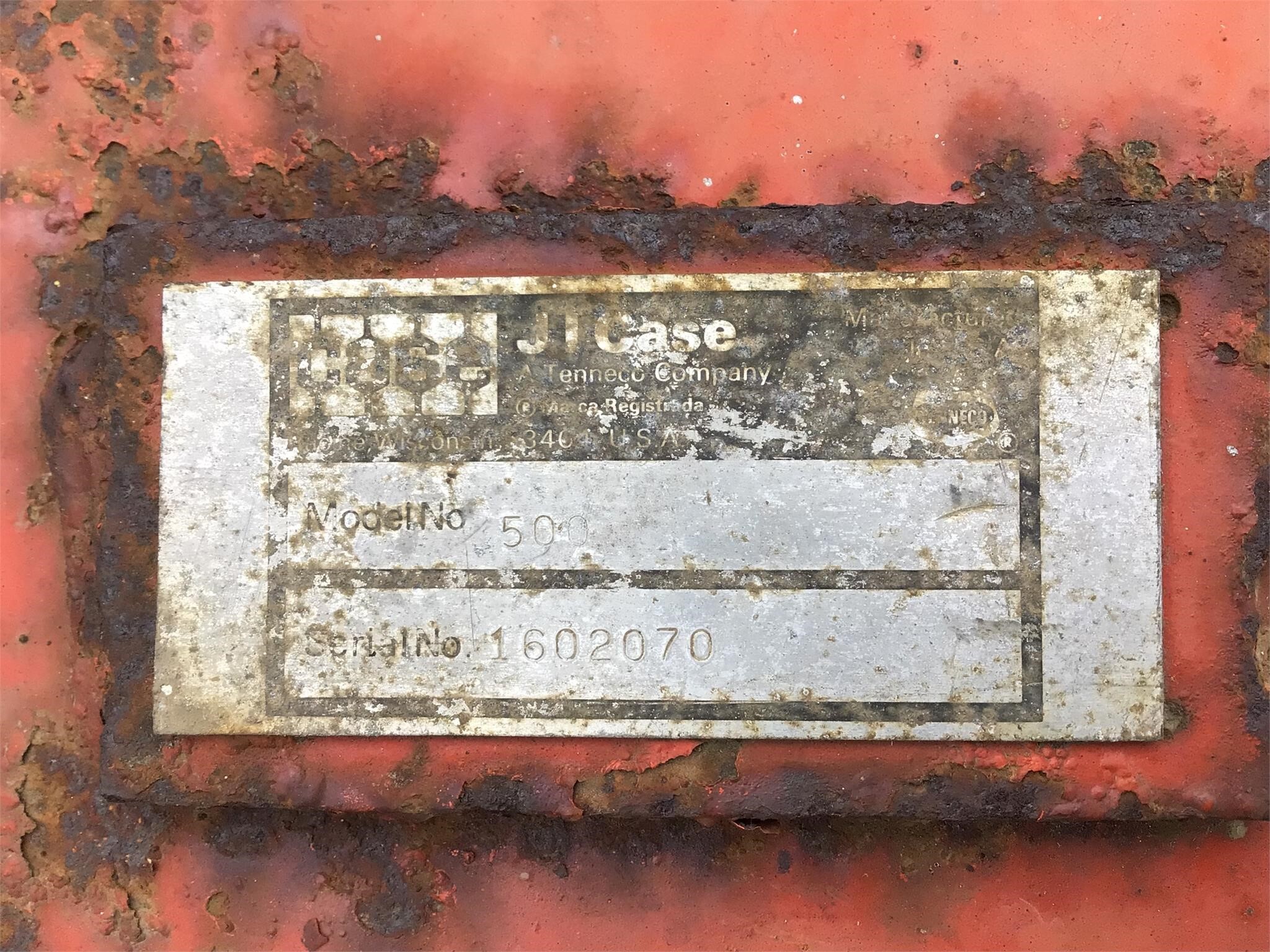  Case 500 Plow