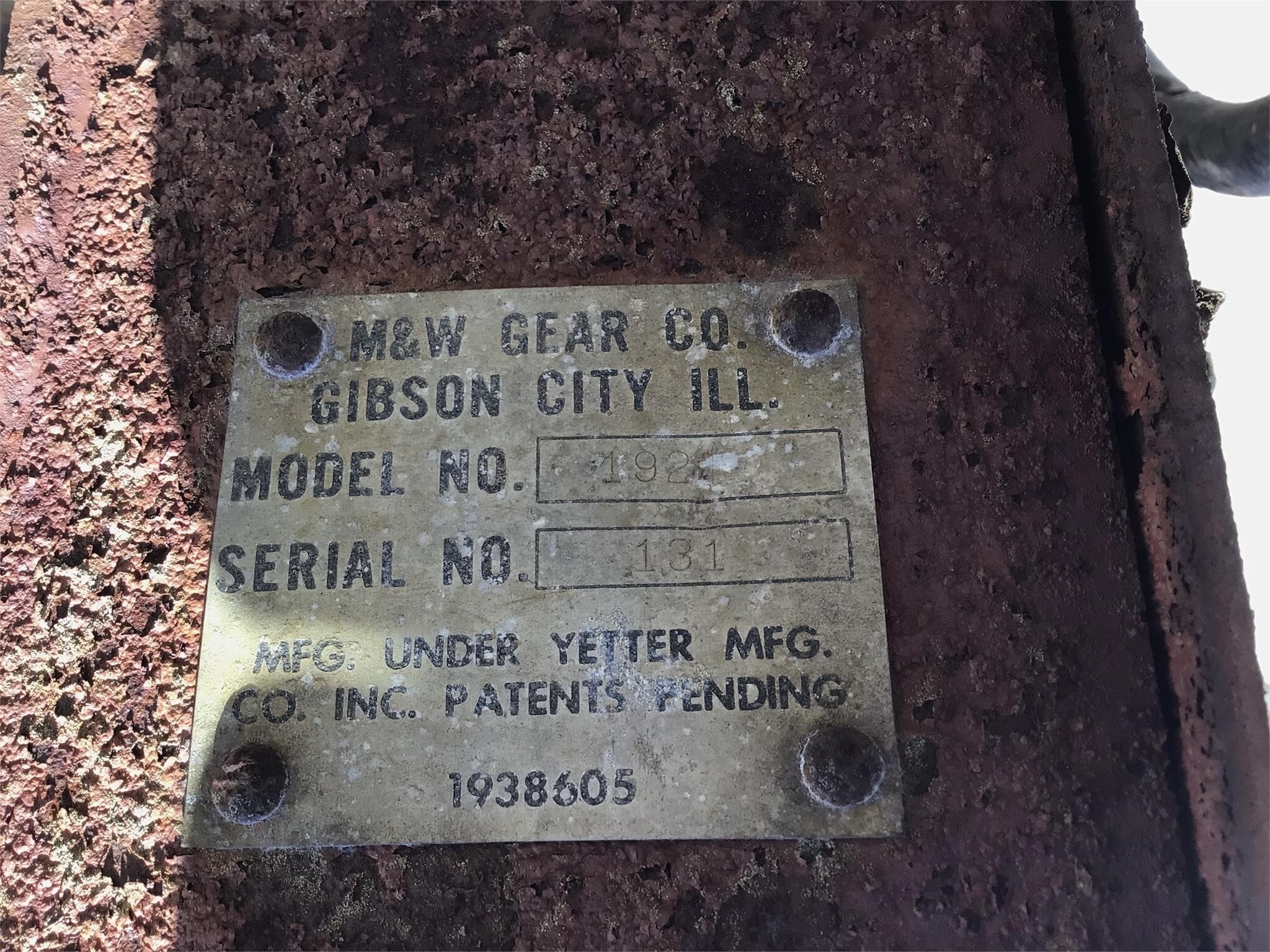  M&W 1921 Rotary Hoe